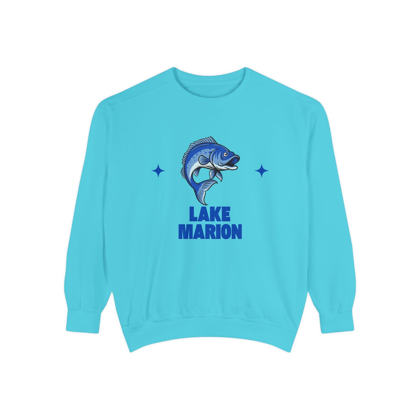 Lake Marion Fish Design Unisex Sweatshirt | Cozy Fishing Apparel, Casual Wear, Gift for Anglers, Lake Day Outfit, Nature Lovers Sweatshirt