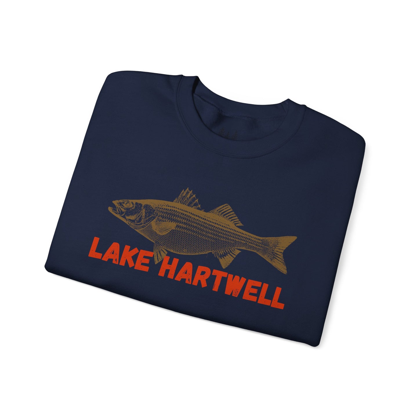 Lake Hartwell Fishing Sweatshirt, Unisex Crewneck, Casual Wear, Gift for Fishermen, Outdoor Apparel, Lake House Cozy
