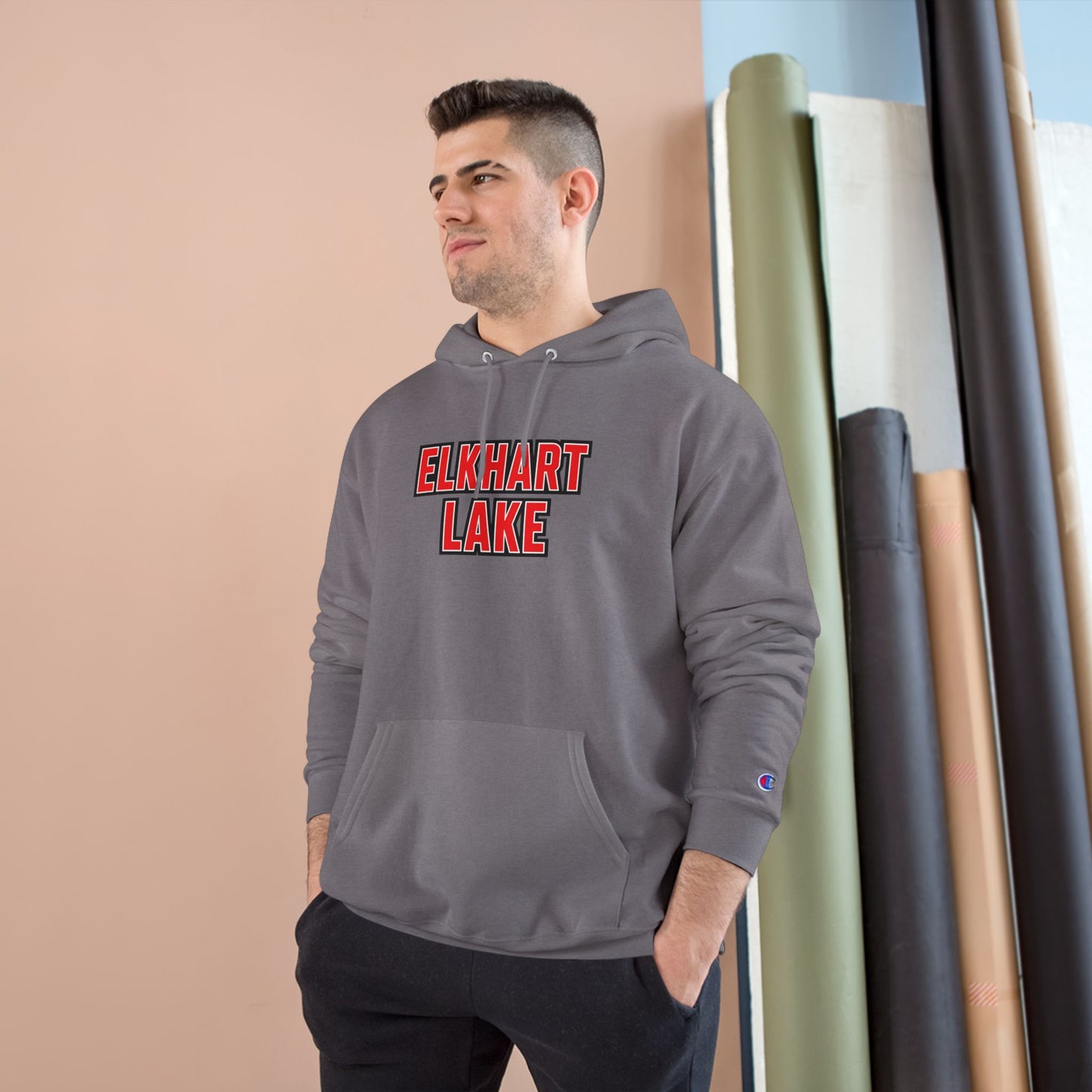 Elkhart Lake Cozy Hoodie, Perfect for Outdoor Adventures, Lake Days, Gifts for Nature Lovers, Comfortable Sweatshirt