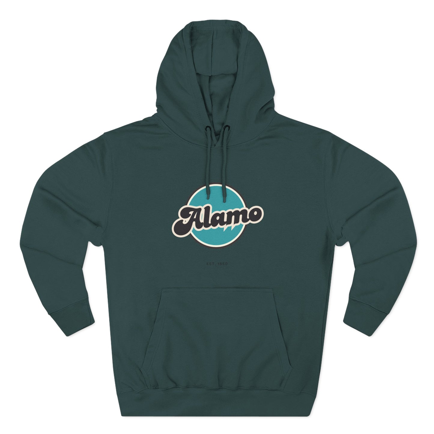 Alamo Retro Vibe Hoodie for Casual Days, Streetwear, Unisex Gift, Cozy Layering Apparel