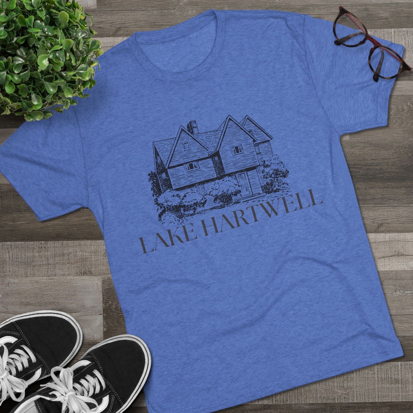 Lake Hartwell Unisex Tri-Blend Crew Tee, Casual T-Shirt, Summer Apparel, Lake House Shirt, Gift for Friends, Travel Tee