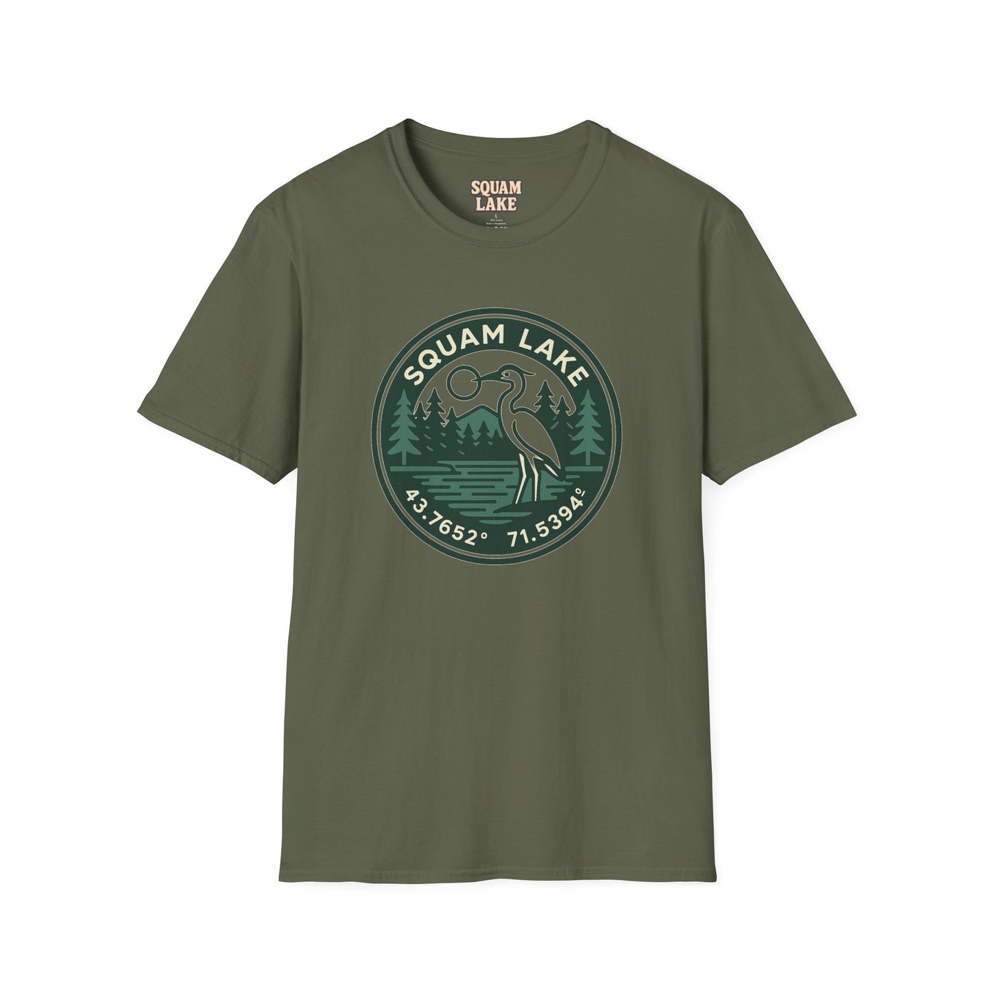 Squam Lake Nature Unisex Softstyle T-Shirt | Eco-Friendly Gift, Outdoor Adventure Shirt, Nature Lover Tee, Vintage Lake Apparel, [...]