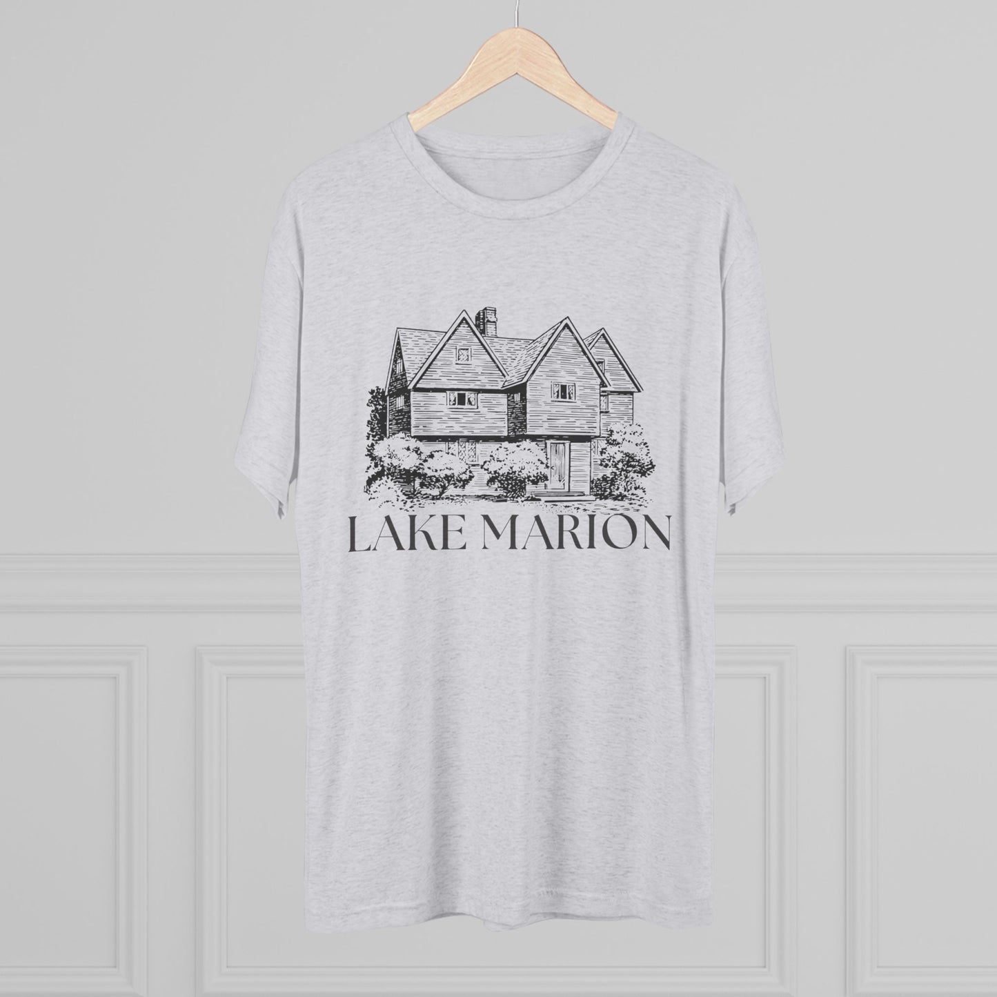 Lake Marion Unisex Tri-Blend Crew Tee, Casual T-Shirt, Summer Apparel, Lake House Shirt, Gift for Friends, Travel Tee