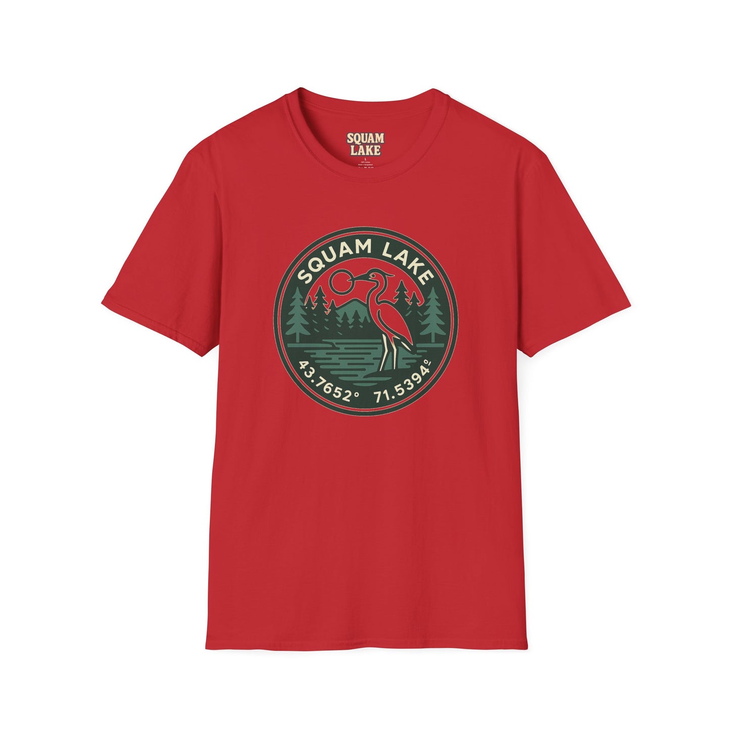 Squam Lake Nature Unisex Softstyle T-Shirt | Eco-Friendly Gift, Outdoor Adventure Shirt, Nature Lover Tee, Vintage Lake Apparel, [...]