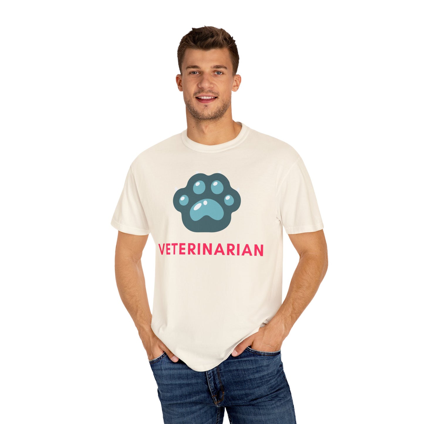 Veterinarian Themed Unisex T-Shirt, Gift for Animal Lovers, Pet Owner Apparel, Cute Veterinary Shirt, Comfortable Dog Lover Tee