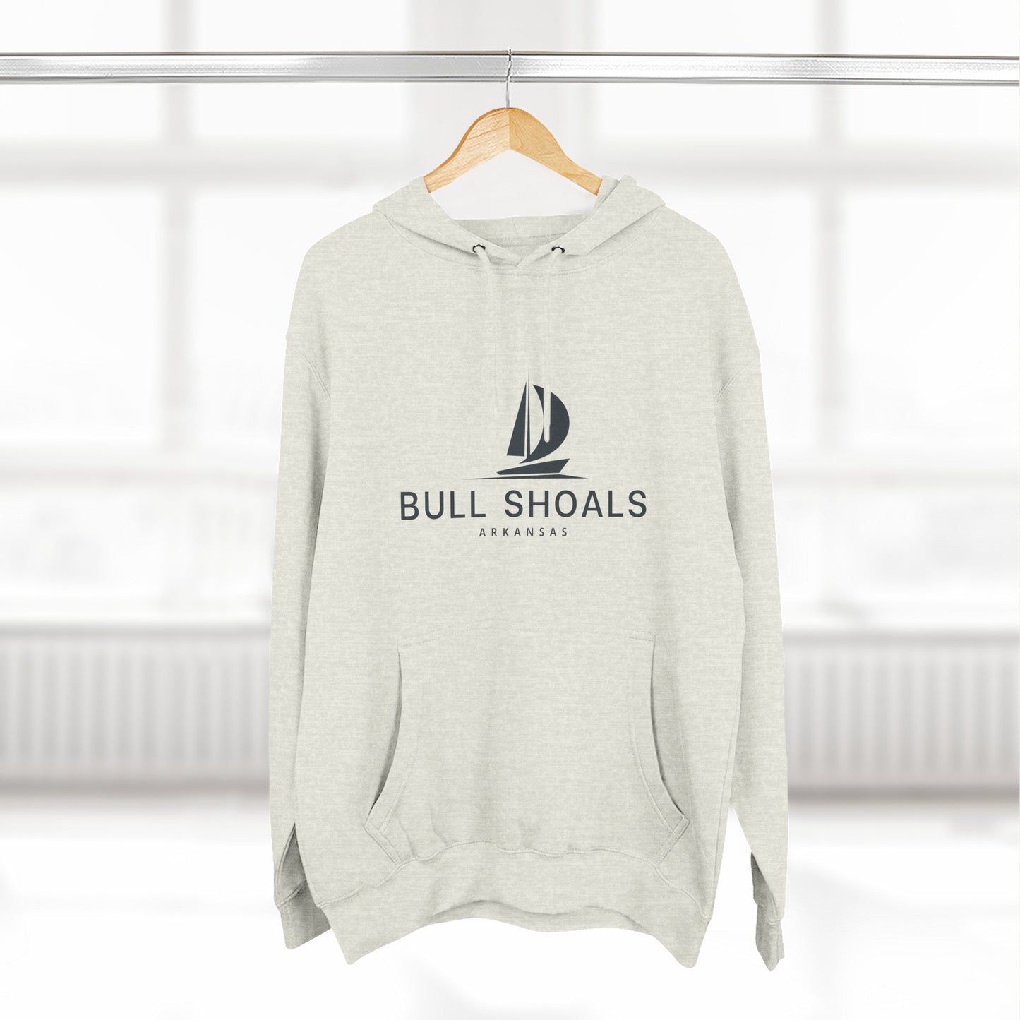 Bull Shoals Inspired Fleece Hoodie, Casual Wear, Relaxation, Gift for Autumn Lovers, Travel Essential