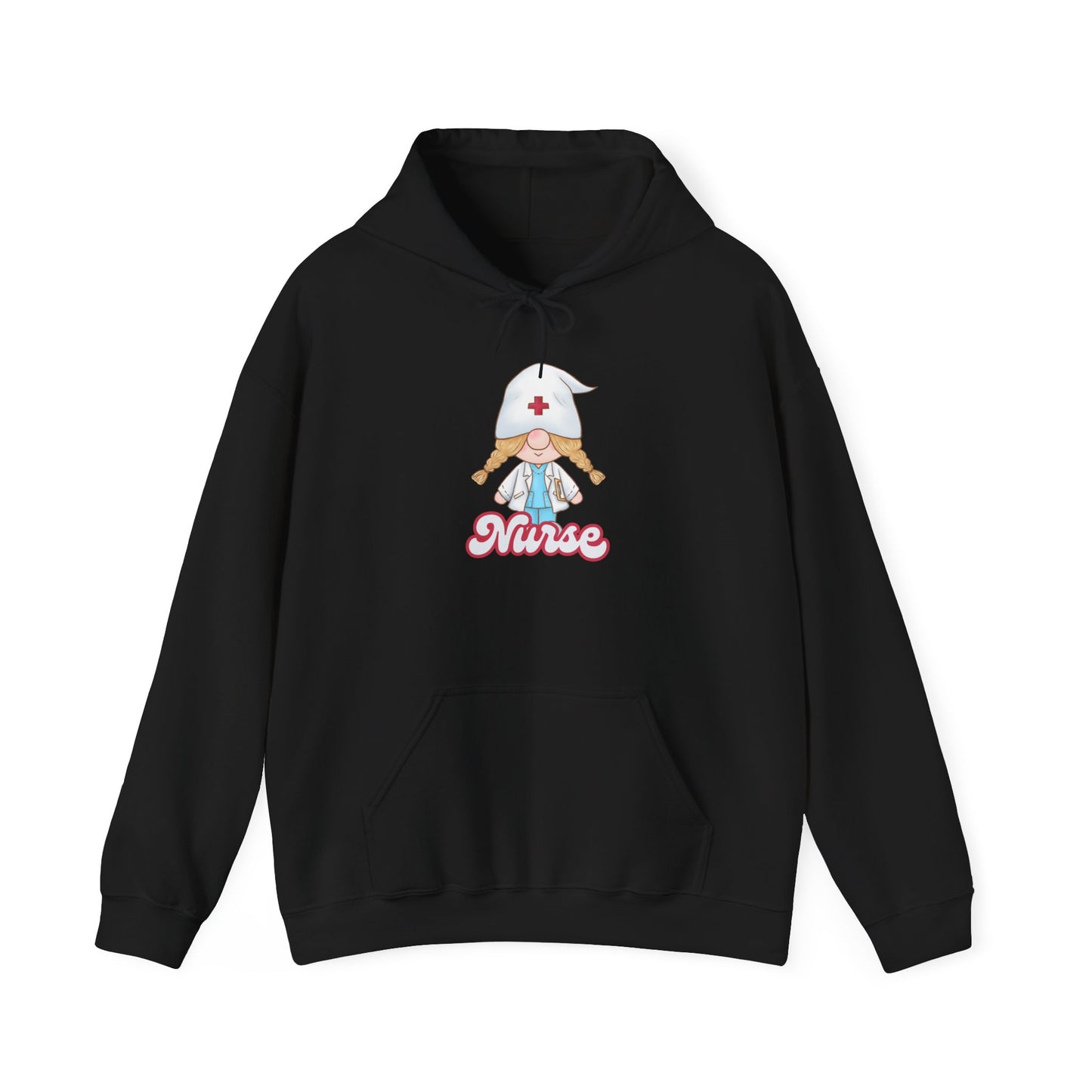 Nurse Cartoon Hoodie - Cozy Unisex Sweatshirt, Gift for Healthcare Workers, Nursing Student Apparel, Medical Profession Hoodie