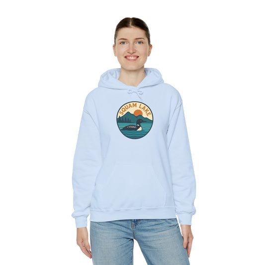Squam Lake Hoodie, Cozy Casual Wear, Unisex Sweatshirt, Lake Lover Gift, Outdoor Adventure Apparel, Summer Retreat Fashion