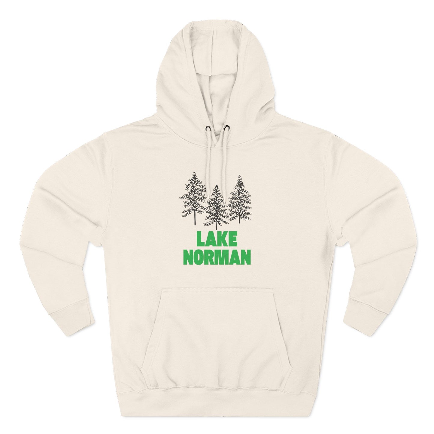 Lake Norman Fleece Hoodie, Cozy Sweatshirt, Outdoor Adventure Wear, Unique Gift for Lake Lovers, Perfect for Fall and Winter