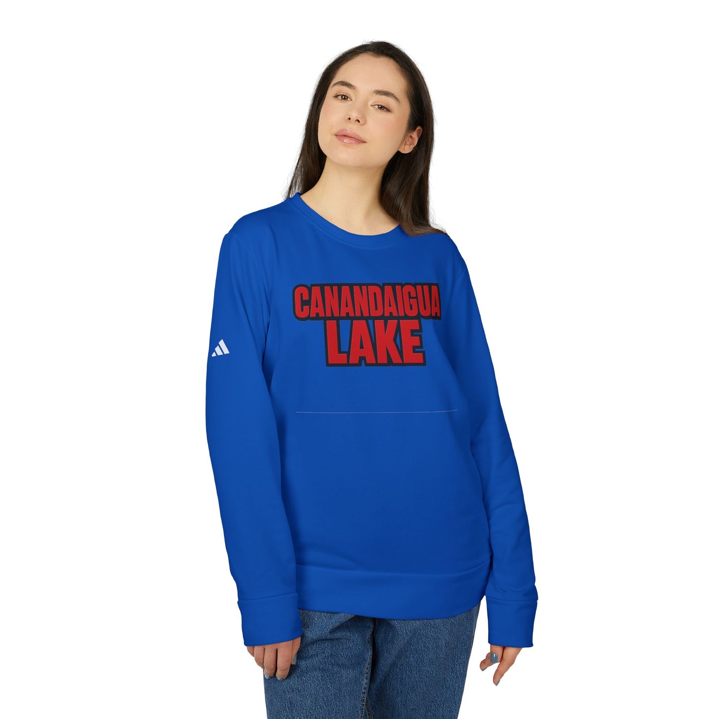 Canandaigua Lake Adidas Unisex Fleece Crewneck Sweatshirt