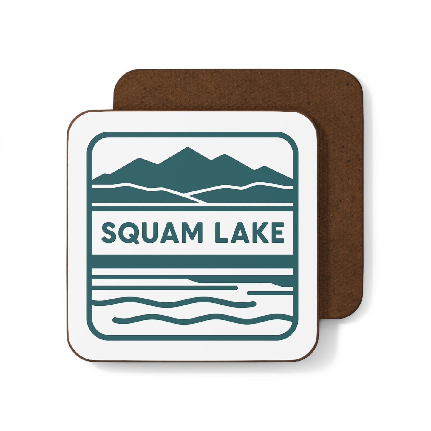 Squam Lake Hardboard Back Coaster