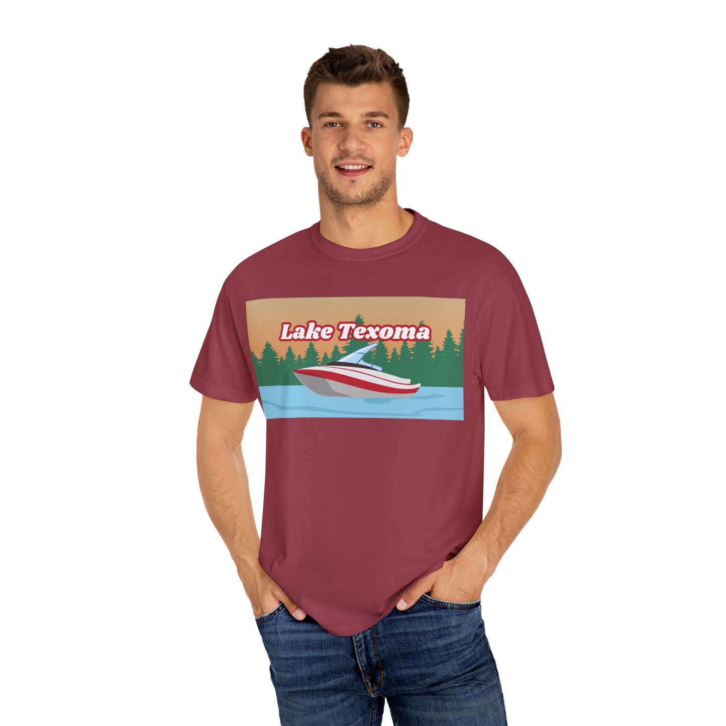 Lake Texoma Relaxed Unisex T-Shirt, Summer Vibes Tee, Outdoor Adventure Shirt, Lake Life Apparel, Gift for Nature Lovers, Vacation Wear