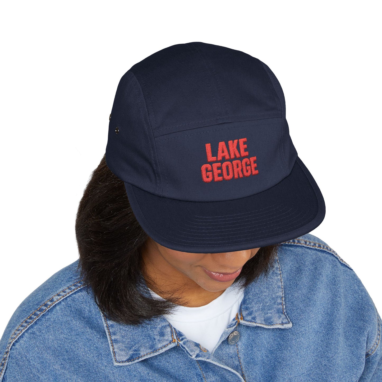 Lake George 5 Panel Cap (Embroidery)