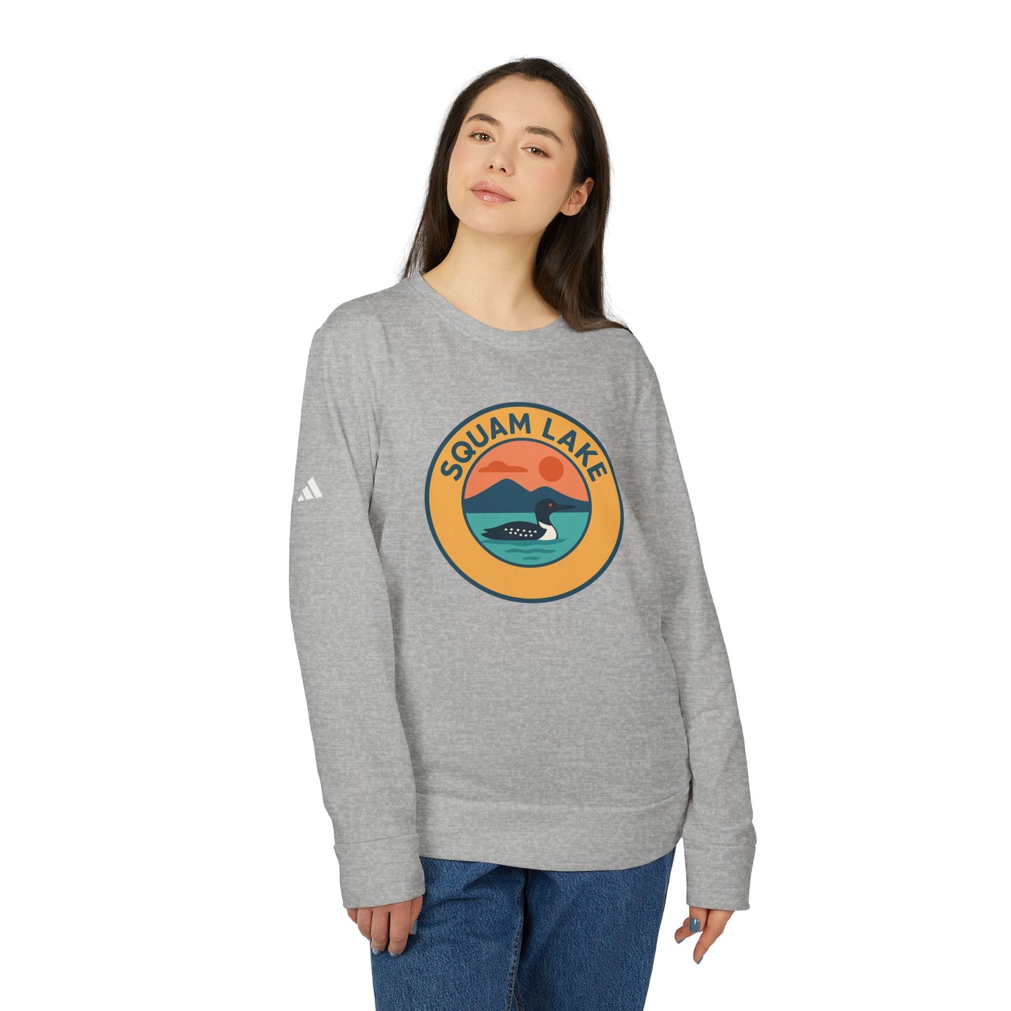 Cozy Outdoor Sweatshirt for Nature Lovers, Unisex Crewneck, Perfect for Hiking, Camping, or Relaxing at Home, Squam Lake Design