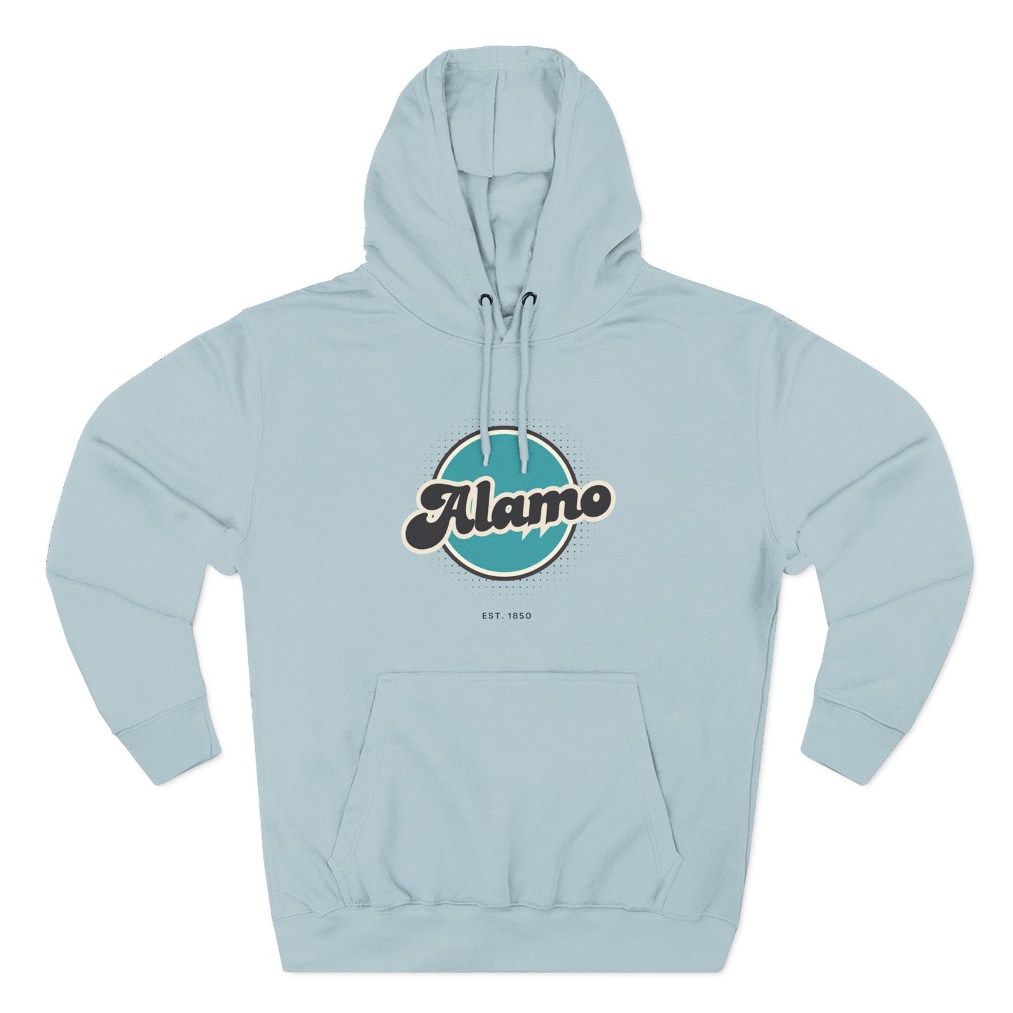 Alamo Retro Vibe Hoodie for Casual Days, Streetwear, Unisex Gift, Cozy Layering Apparel
