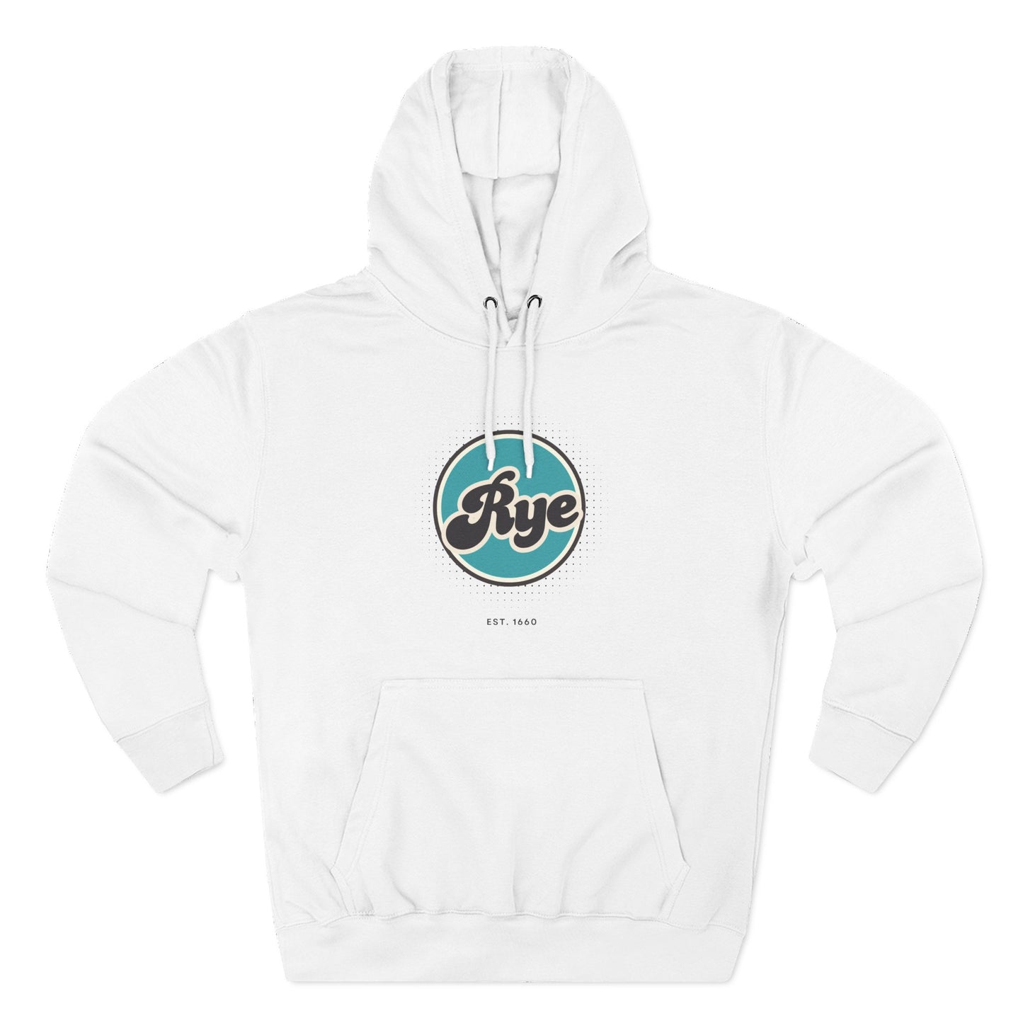 Rye Retro Vibe Hoodie for Casual Days, Streetwear, Unisex Gift, Cozy Layering Apparel