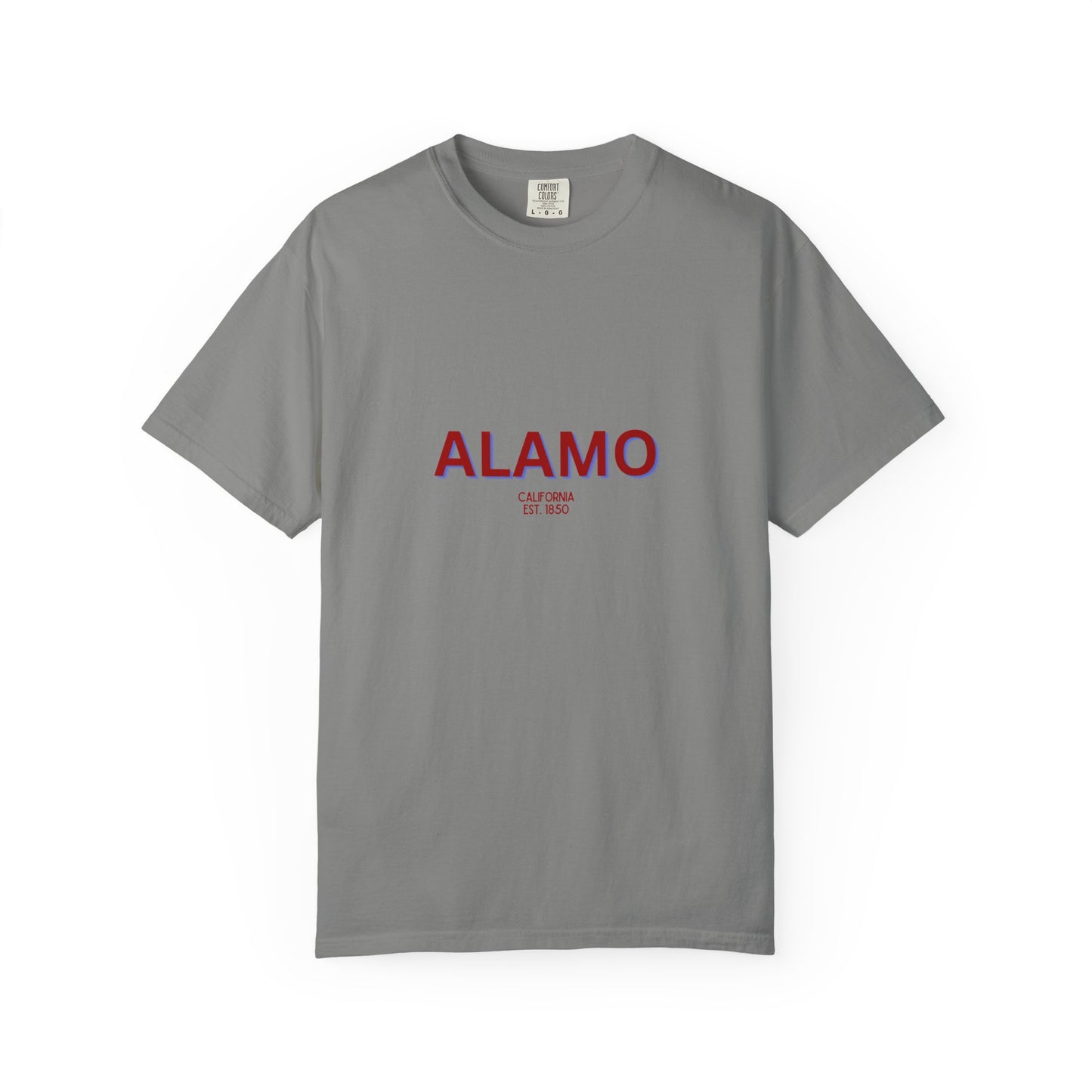 Alamo Garment-Dyed Unisex T-Shirt, Casual Tee, Vintage Style Shirt, Everyday Wear, Birthday Gift, Unique Apparel
