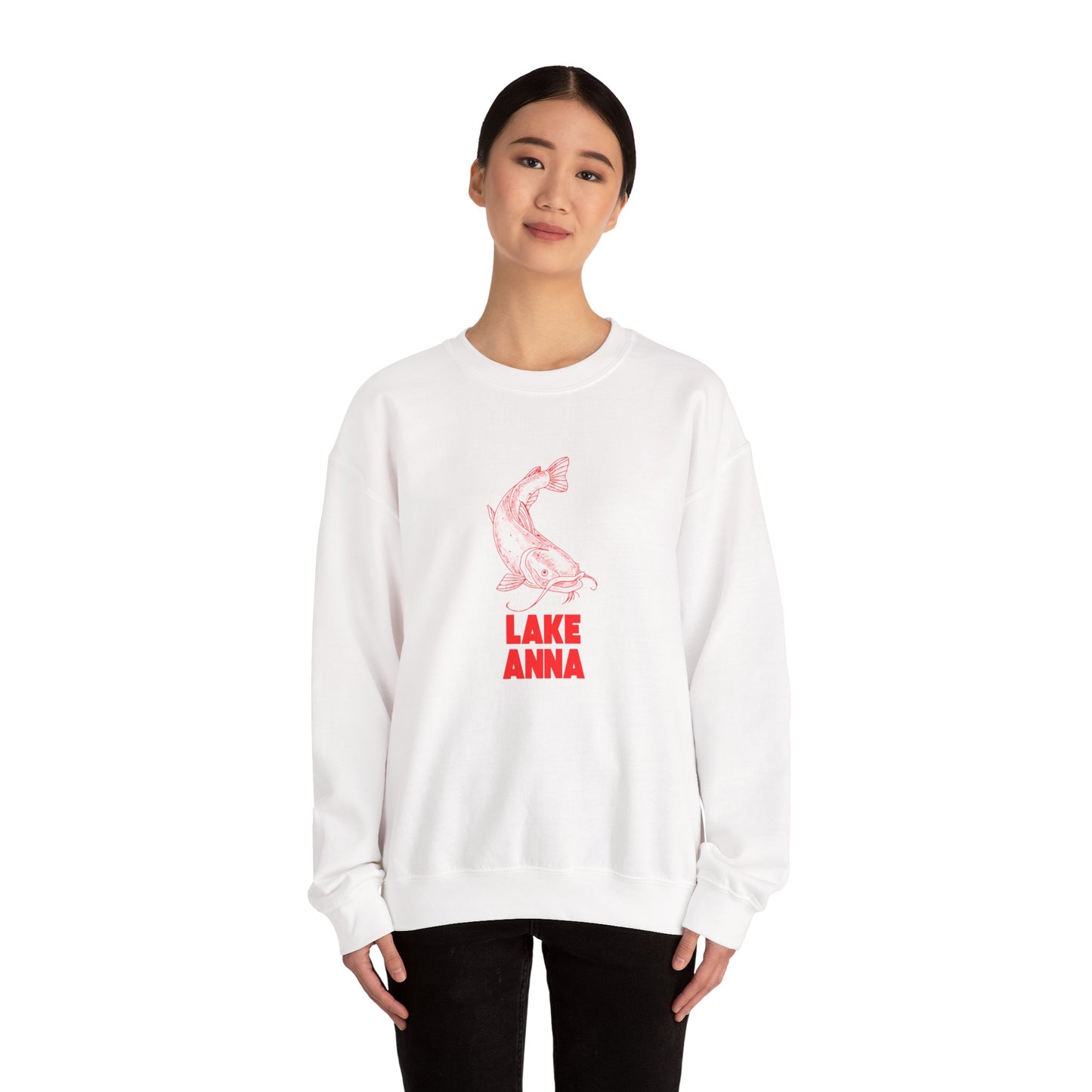 Lake Anna Fishing Sweatshirt, Cozy Crewneck, Perfect for Outdoorsy Lovers, Casual Wear, Gift for Nature Enthusiasts, Lake Life Apparel