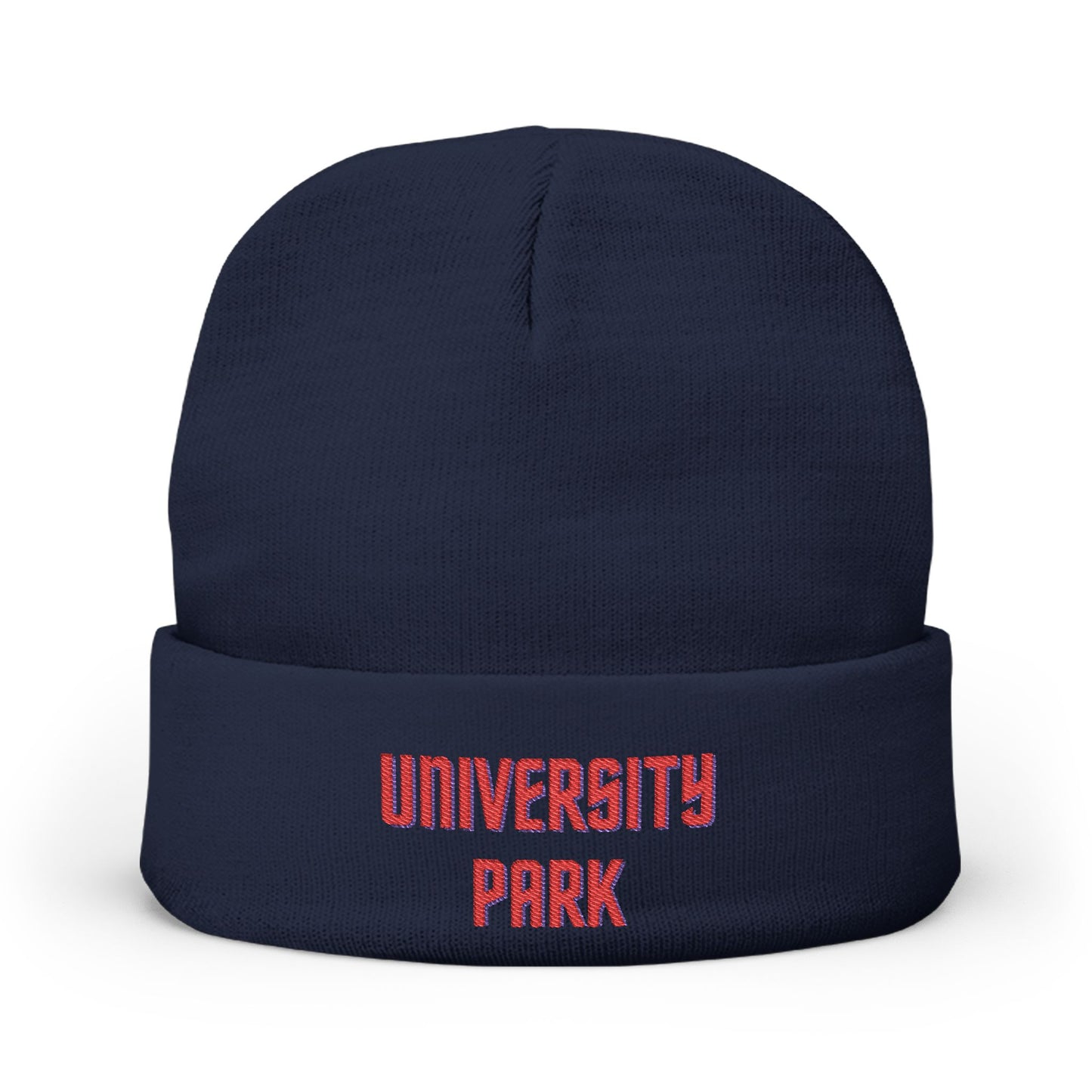University Park Cozy Custom Knit Beanie - Personalized Hat, Winter Accessory, Gifts for Him, Her, Stylish Warmth