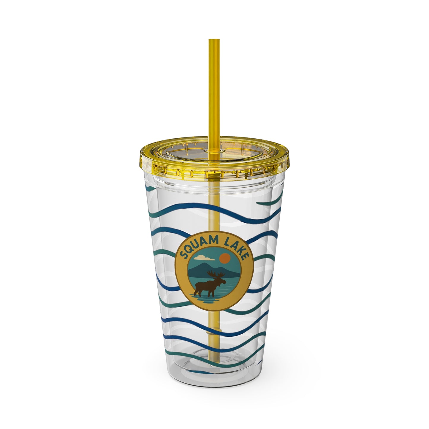 Sunsplash Tumbler, 16oz Clear Drink Cup for Outdoor Adventures, Customizable Travel Mug, Perfect for Summer Fun, Eco-Friendly Beverage [...]