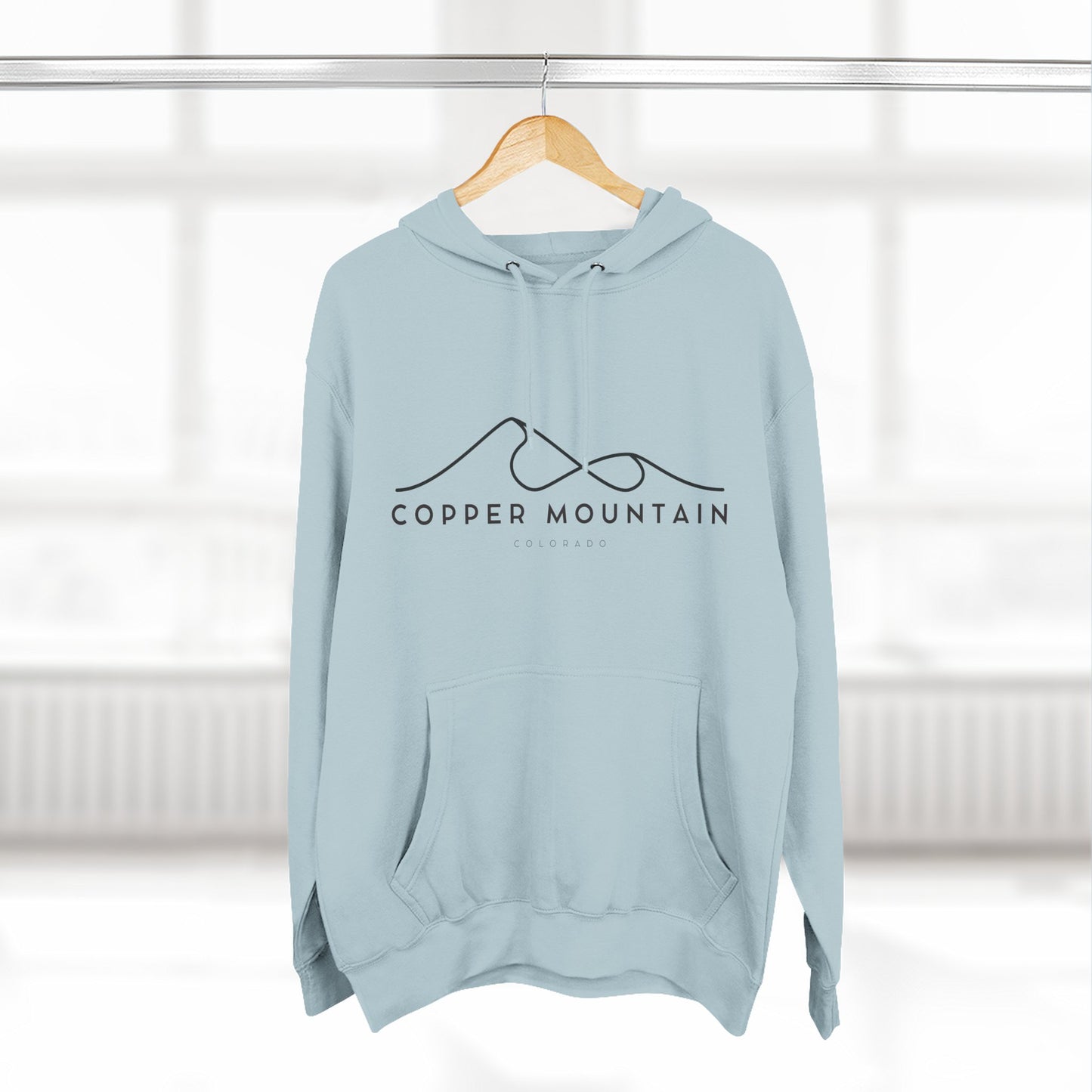 Copper Mountain Stylish Three-Panel Fleece Hoodie for Cozy Days, Casual Wear, Warm Layering, Gift for Him or Her