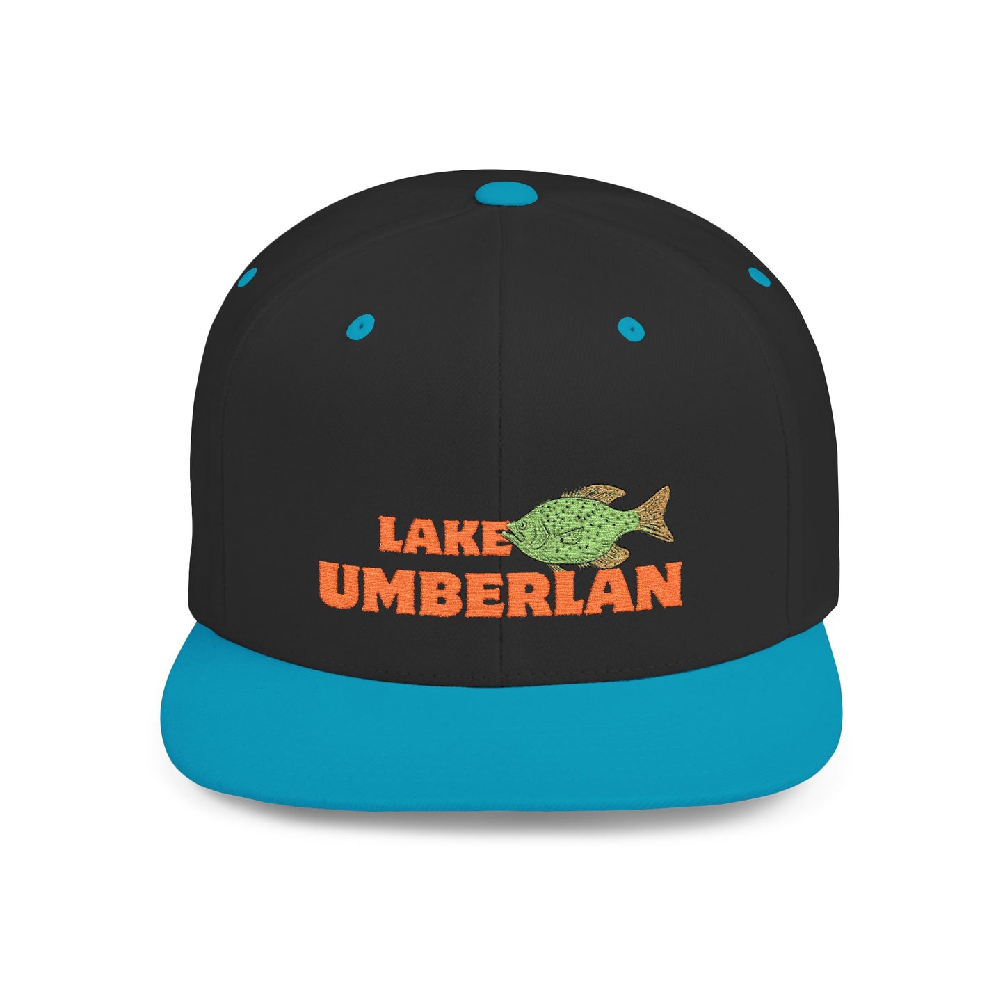 Lake Cumberland Fish Flat Bill Snapback Hat, Fishing Cap, Outdoor Gear, Lake House Gift, Summer Accessories, Stylish Headwear