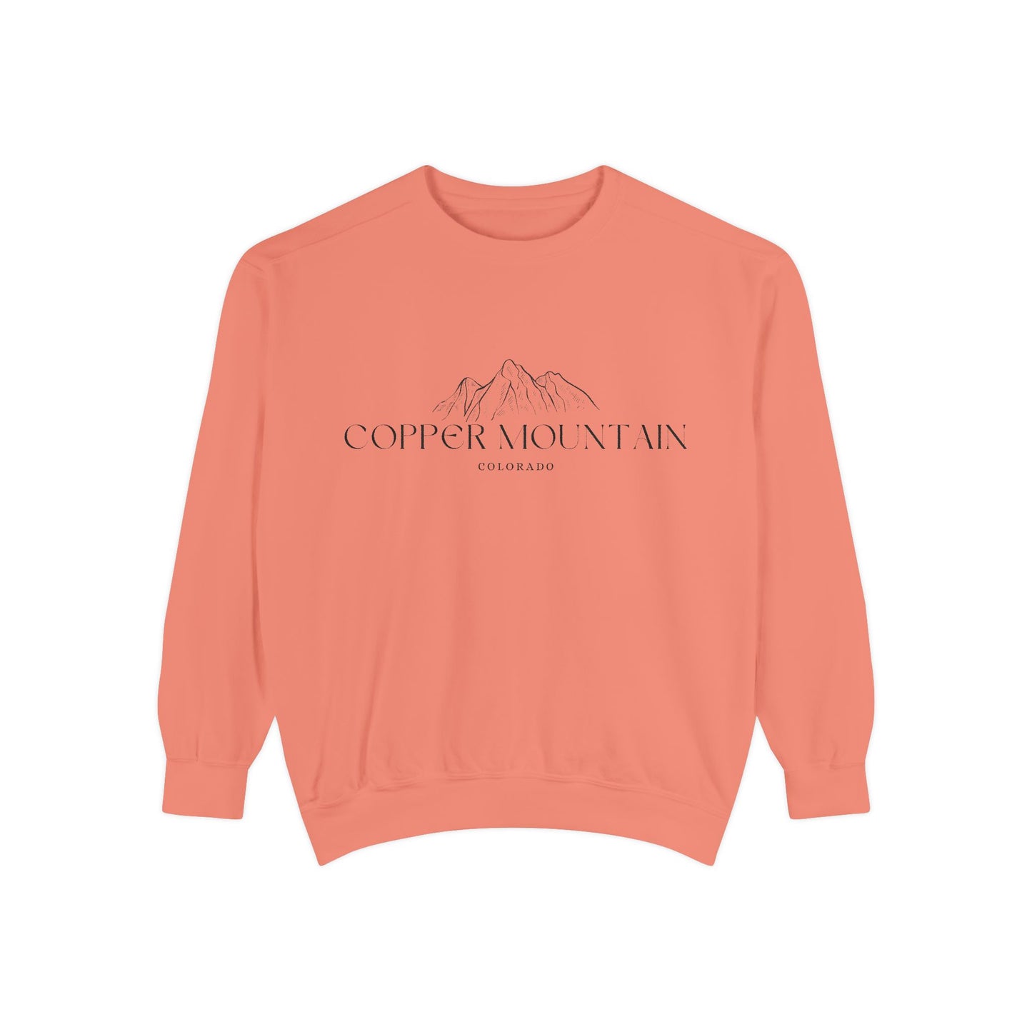 Copper Mountain Vibes Unisex Sweatshirt | Garment-Dyed Comfort, Perfect for Casual Outings, Travel, Gifts, Autumn Days