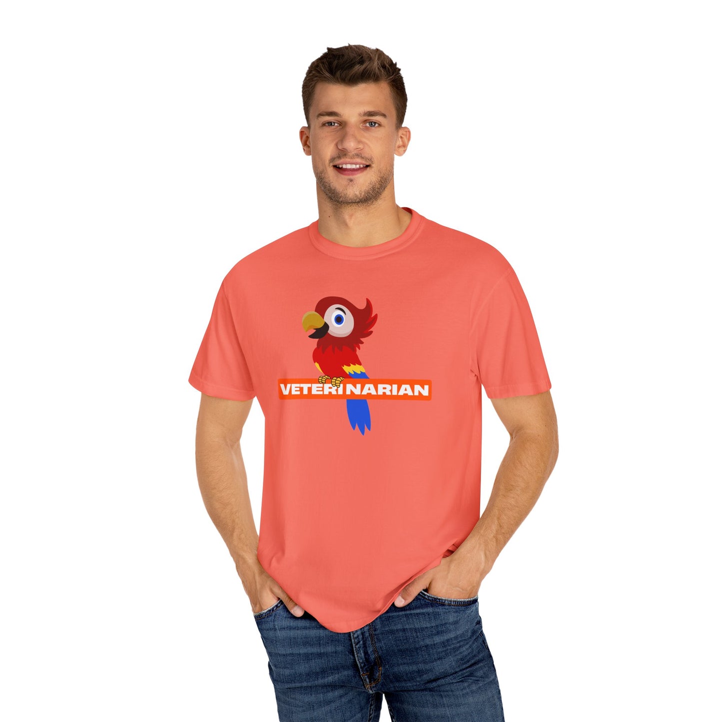 Veterinarian Parrot T-Shirt | Cute Animal Lover Shirt, Unisex Teen Gift, Animal Care Apparel, Funny Pet Shirt, Veterinary Gifts