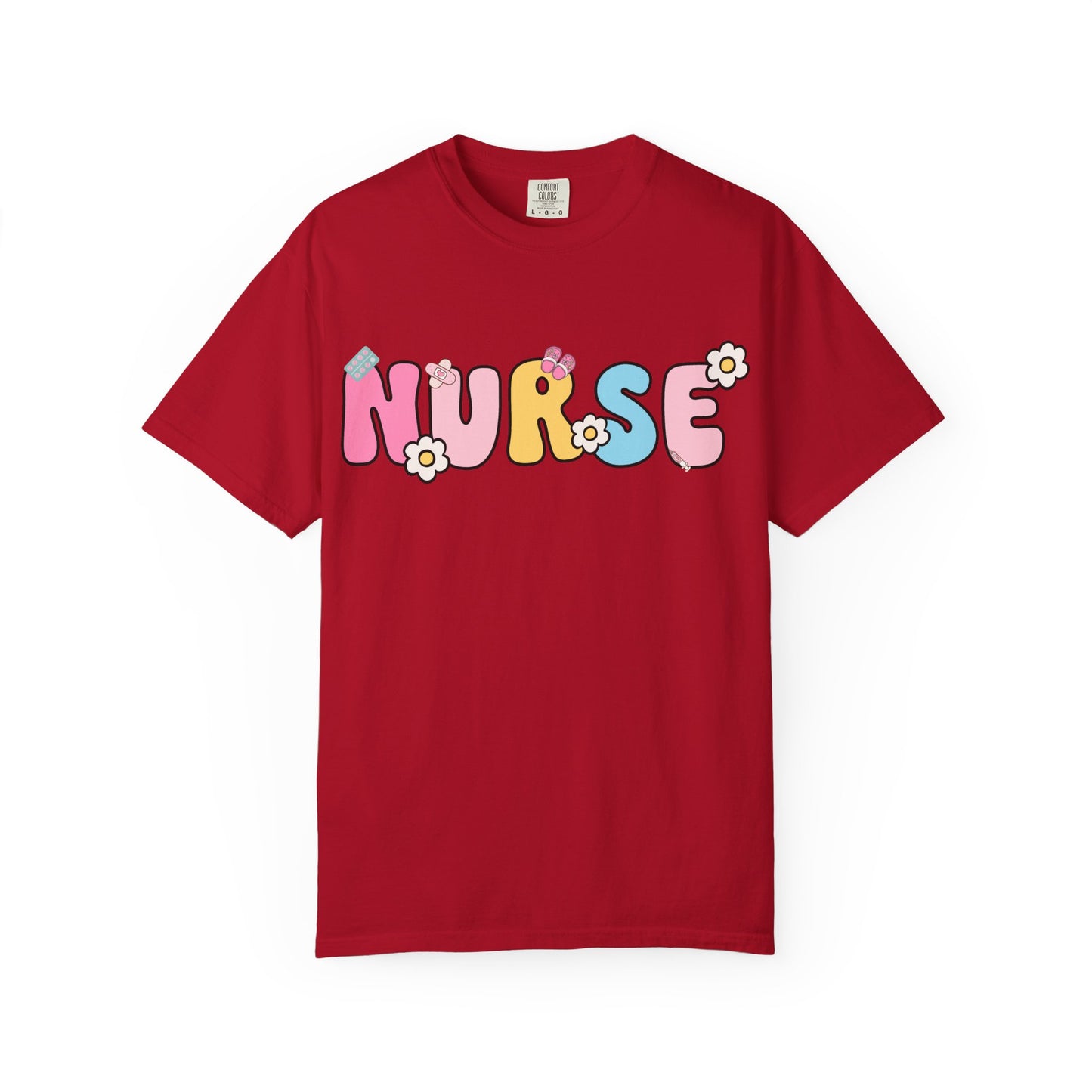 Playful Nurse T-Shirt - Fun Gift for Healthcare Workers, Floral Design, Birthday Present, Nurse Appreciation Week, Casual Wear