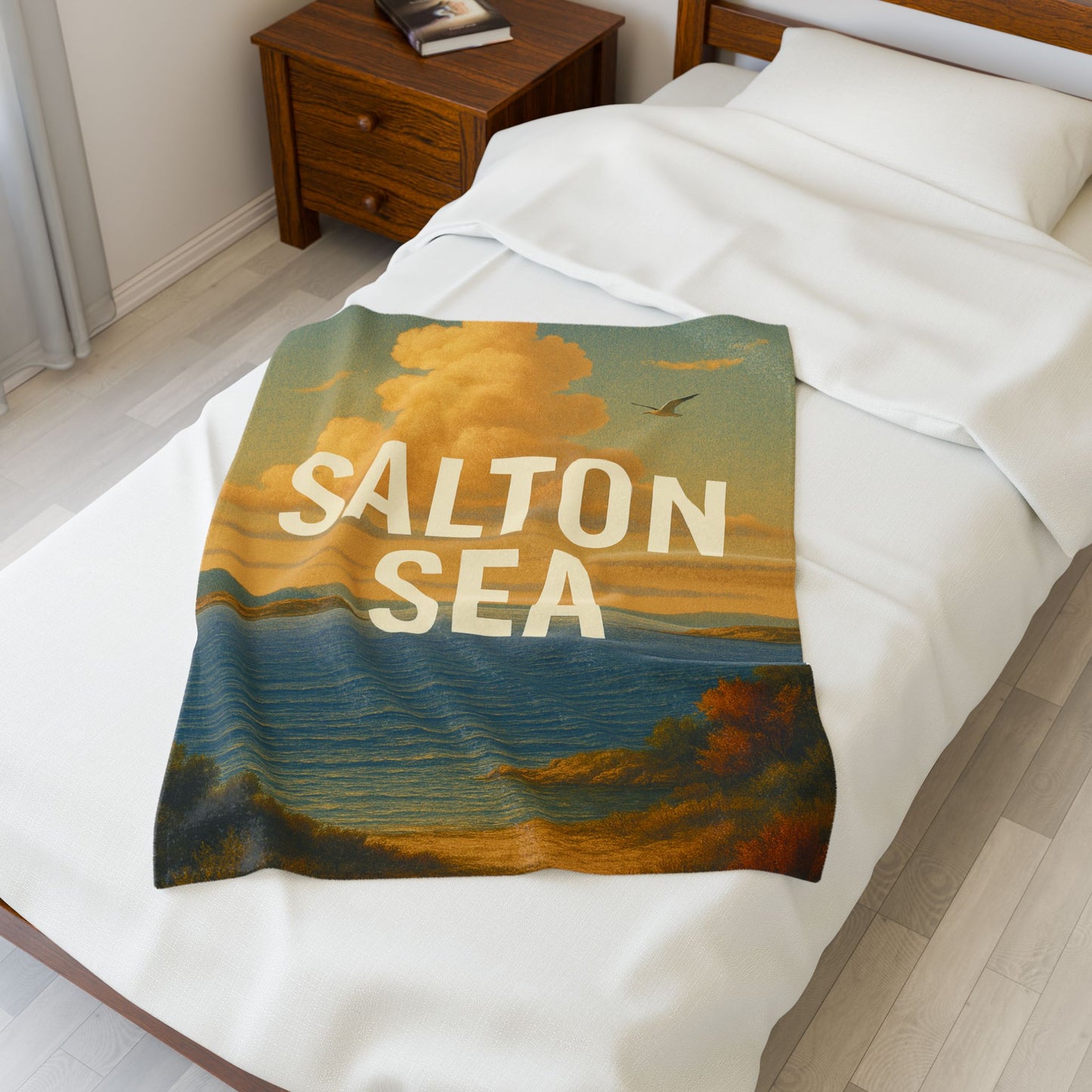 Salton Sea Velveteen Plush Blanket