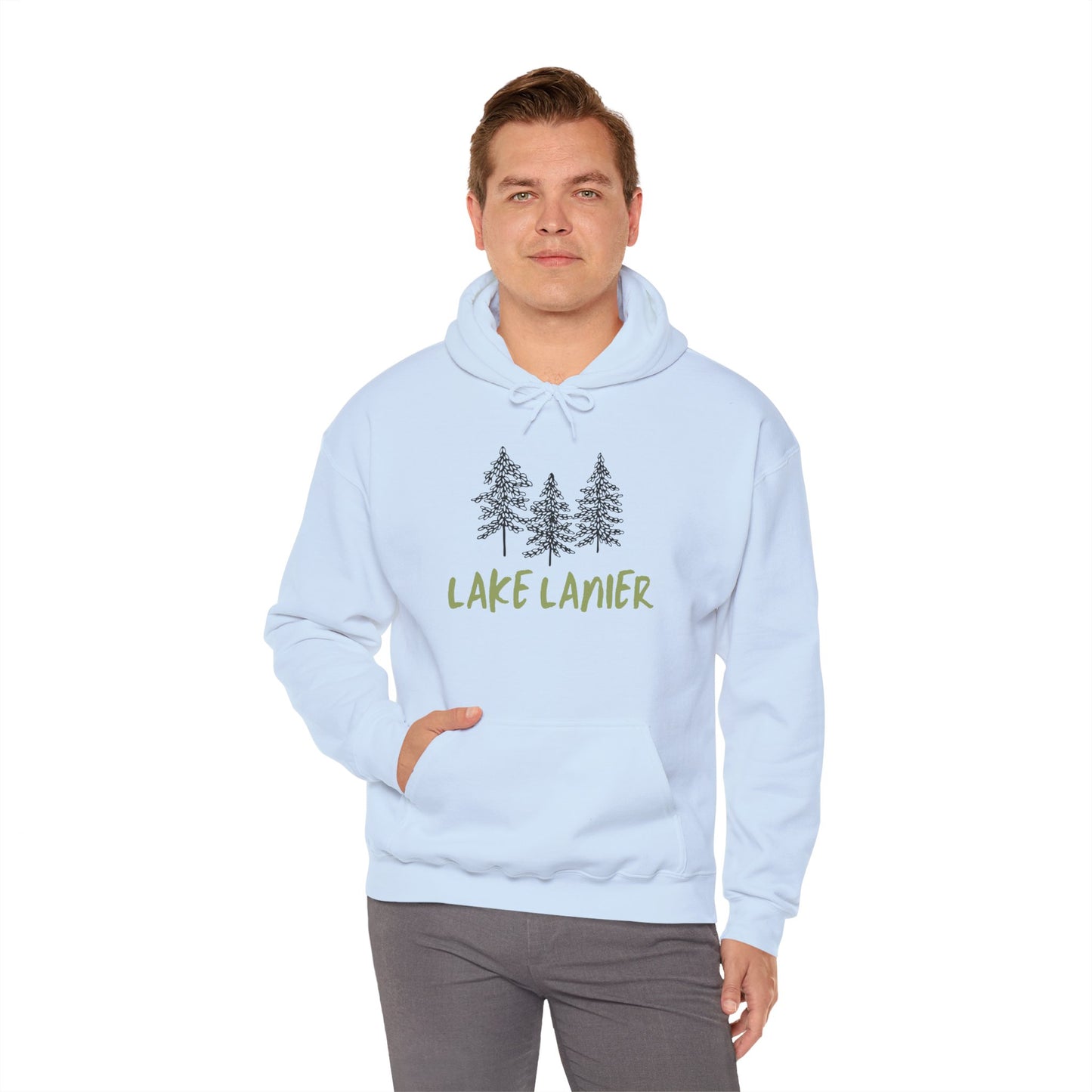 Lake Lanier Hoodie, Cozy Unisex Sweatshirt, Nature Lover Gift, Lake House Apparel, Perfect for Outdoors, Summer Vibes, Travel Wear
