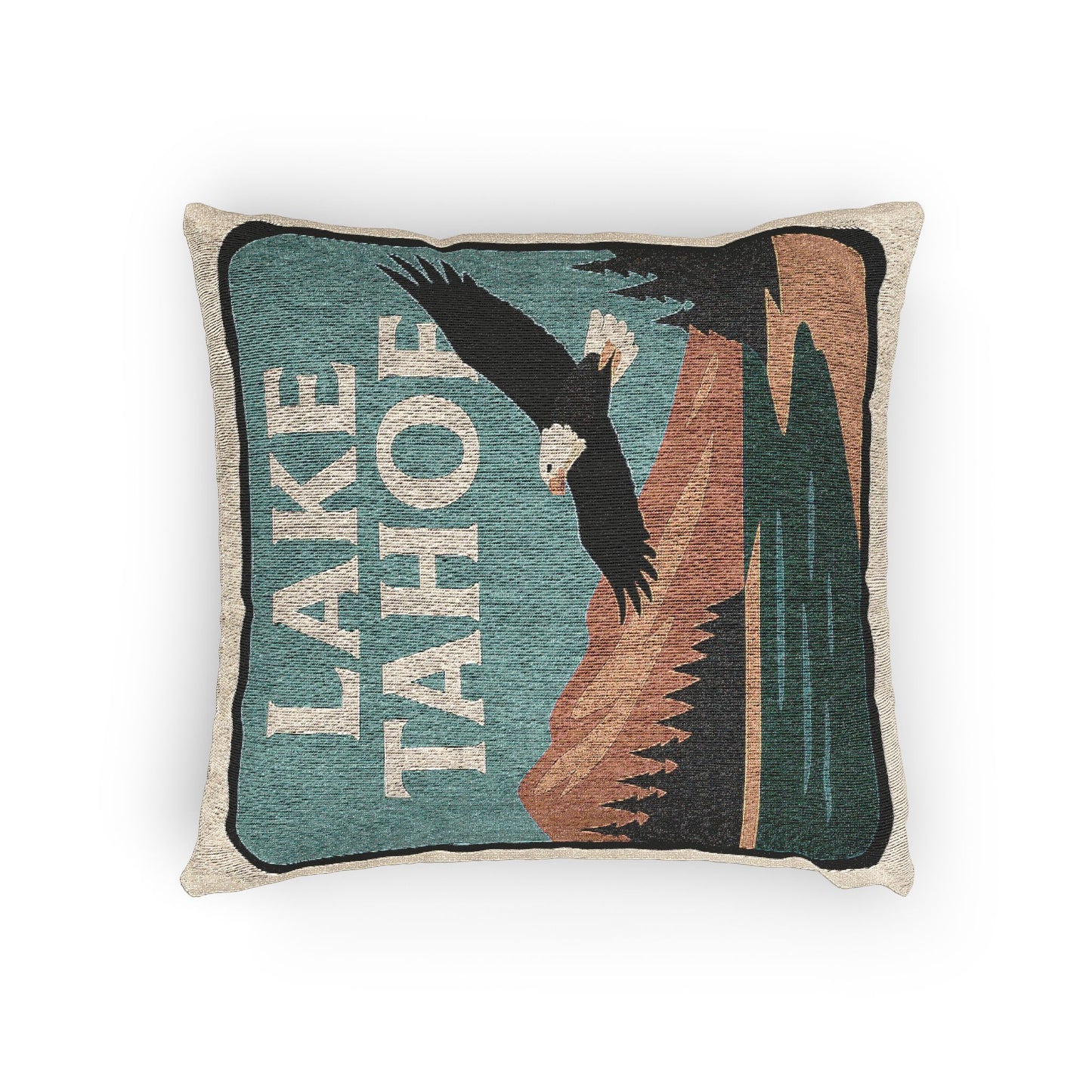 Lake Tahoe Woven Pillow