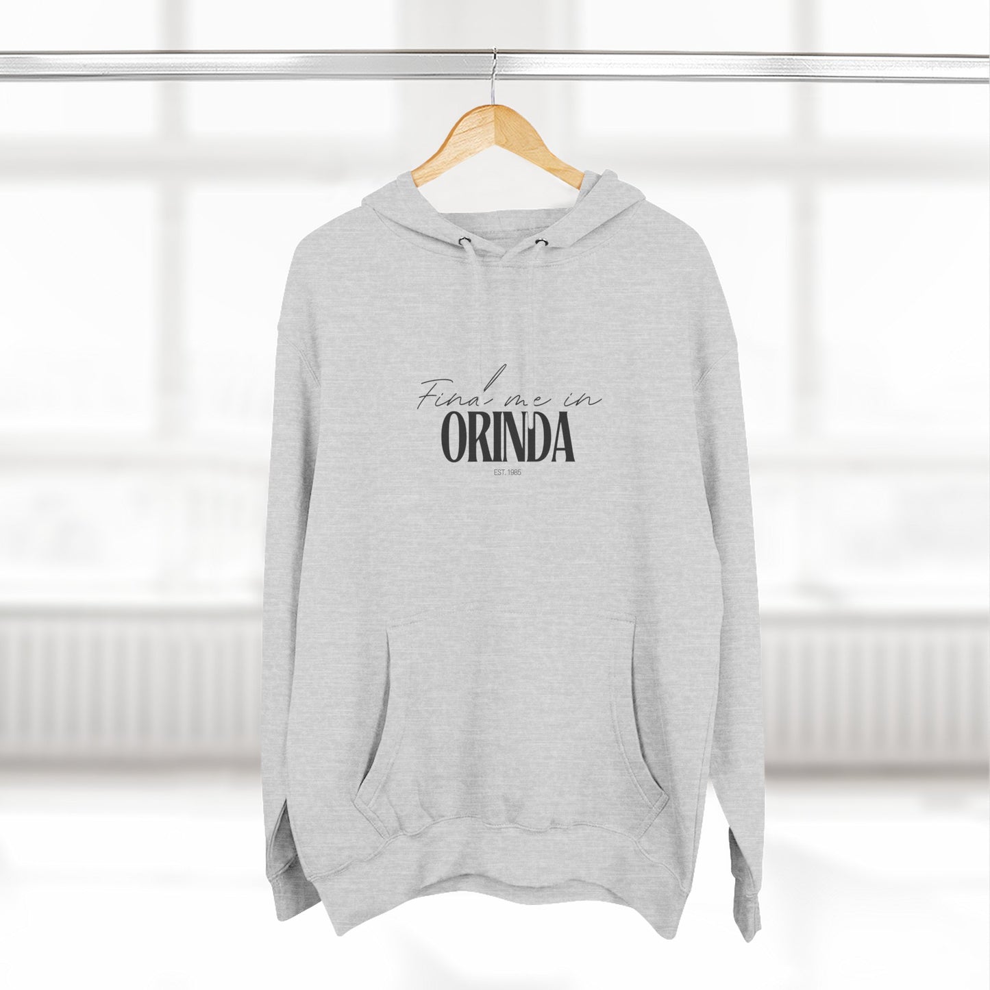 Orinda Stylish Three-Panel Fleece Hoodie for Everyday Comfort, Personalized Gift, Casual Wear, Unisex Hoodie, Cozy Fashion