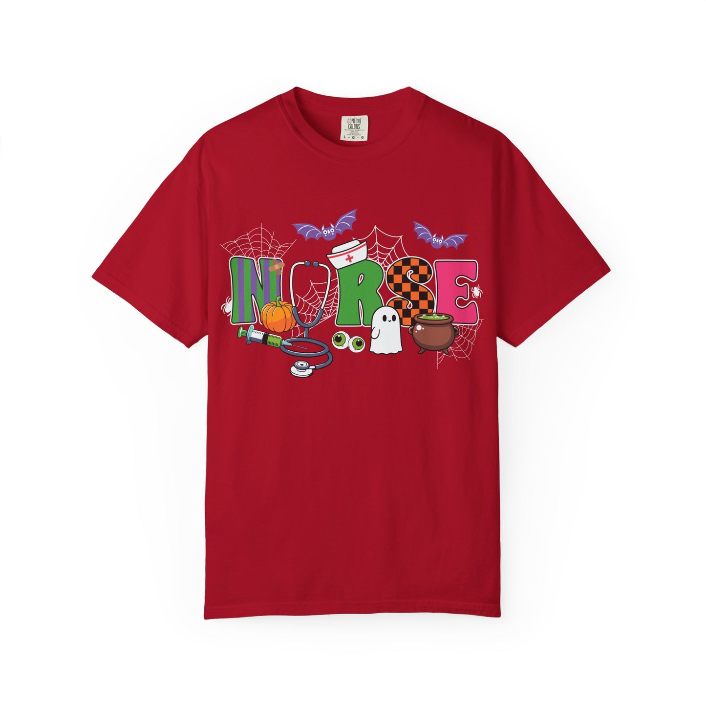 Halloween Nurse T-Shirt, Cute Nurse Shirt, Unisex Halloween Tee, Gift for Nurses, Spooky Nursing Apparel, Funny Healthcare Shirt