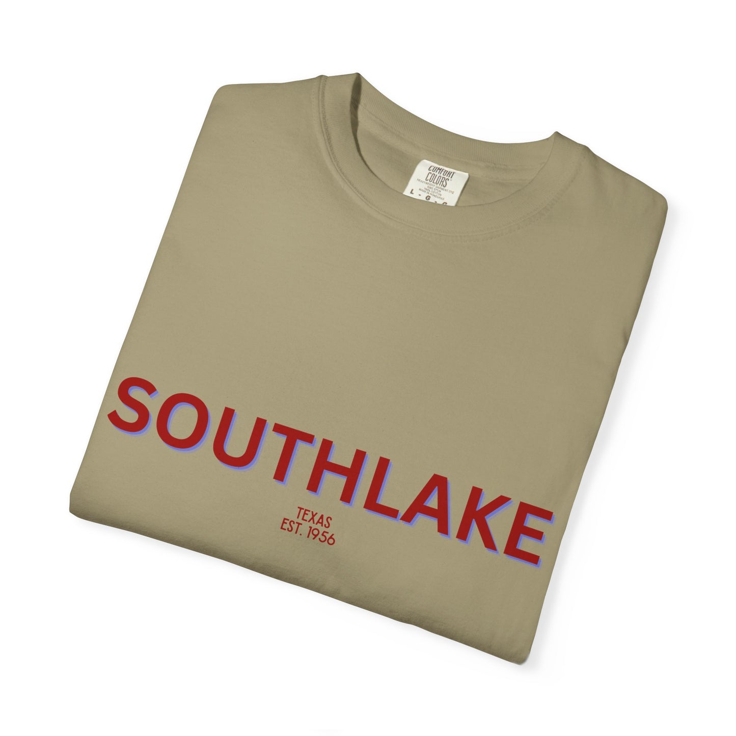 Southlake Garment-Dyed Unisex T-Shirt, Casual Tee, Vintage Style Shirt, Everyday Wear, Birthday Gift, Unique Apparel