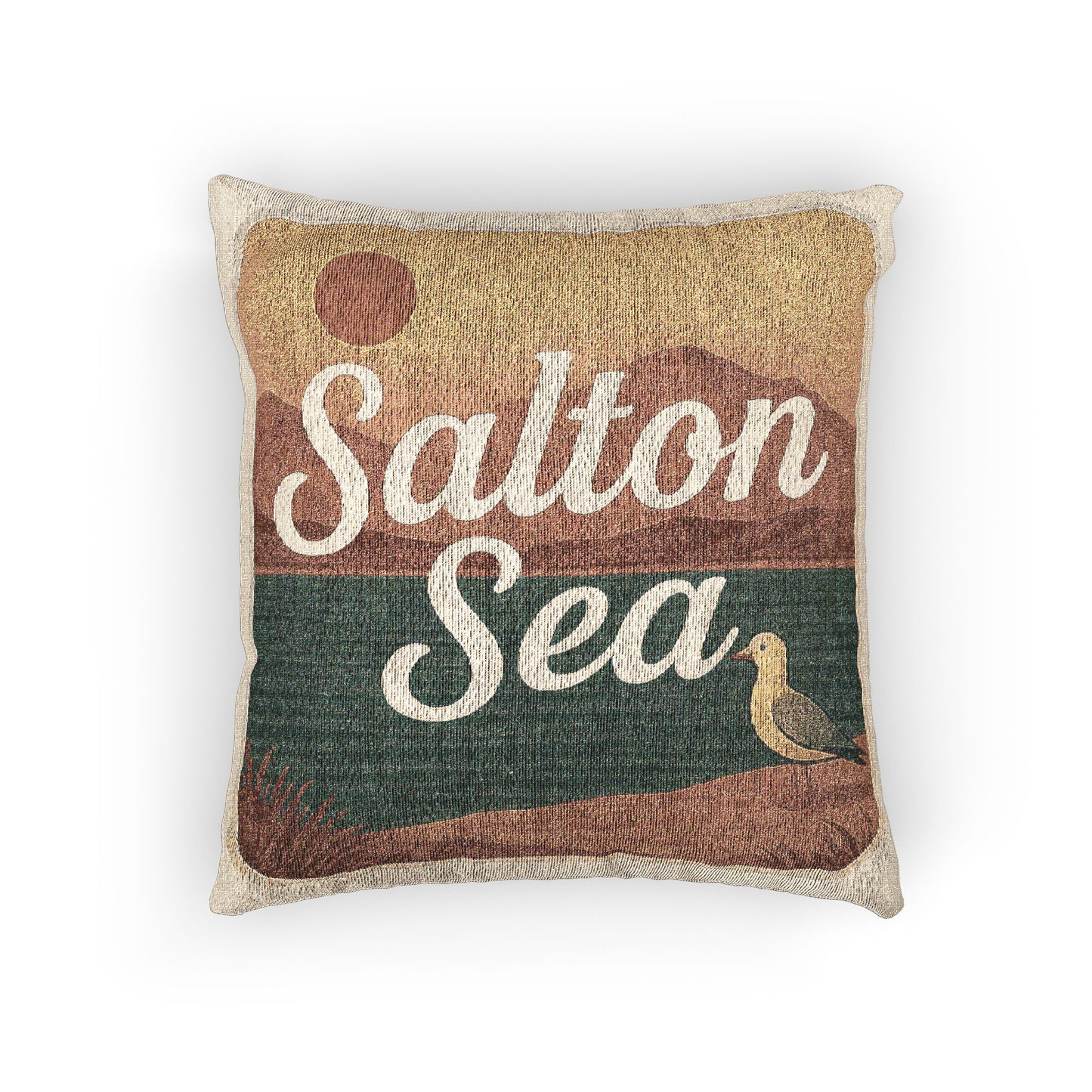 Salton Sea Woven Pillow