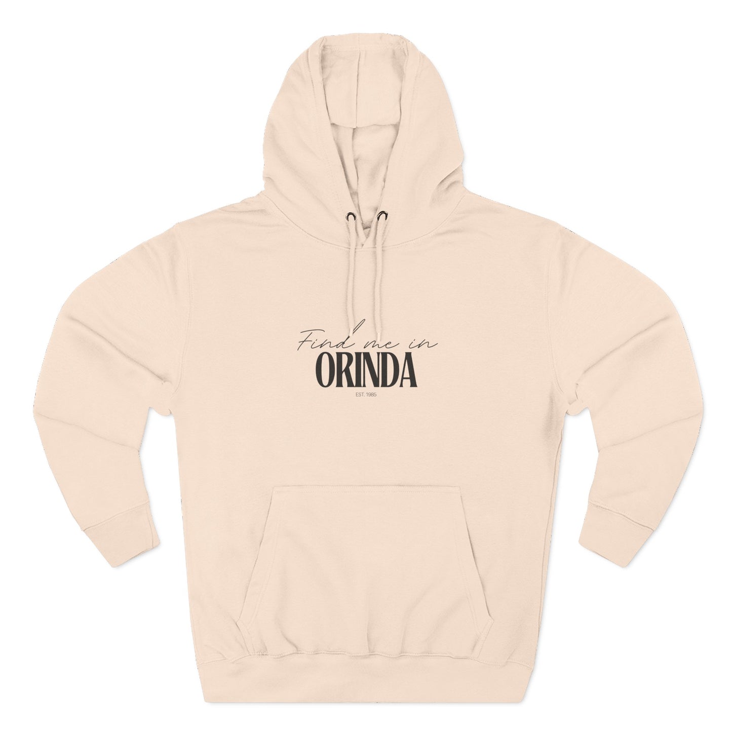 Orinda Stylish Three-Panel Fleece Hoodie for Everyday Comfort, Personalized Gift, Casual Wear, Unisex Hoodie, Cozy Fashion
