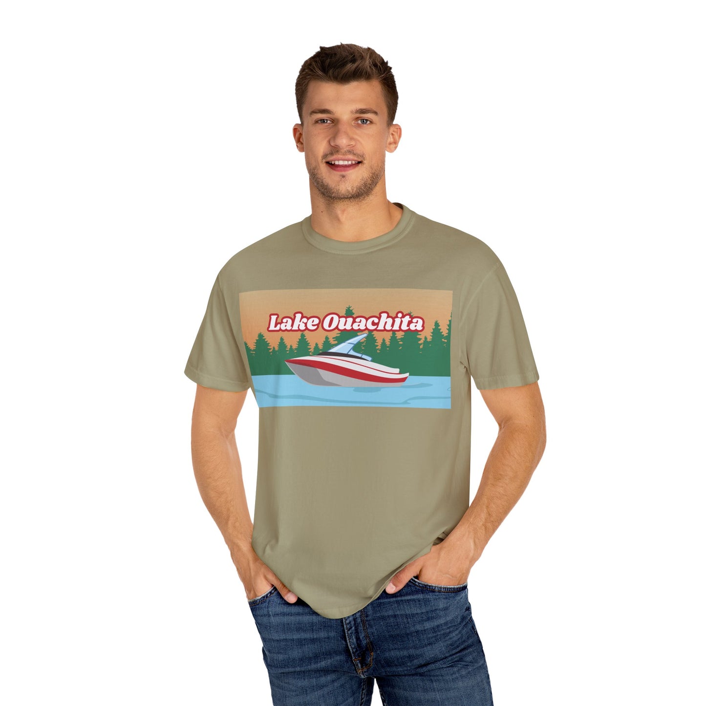 Lake Ouachita Relaxed Unisex T-Shirt, Summer Vibes Tee, Outdoor Adventure Shirt, Lake Life Apparel, Gift for Nature Lovers, Vacation Wear