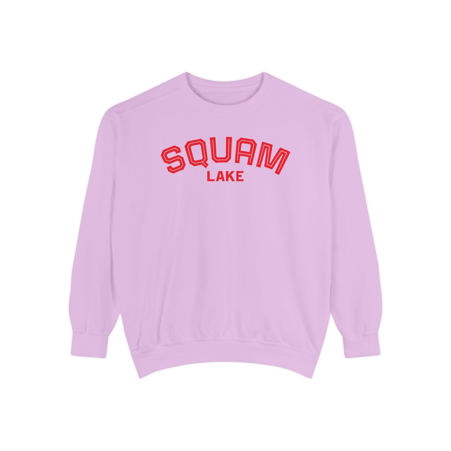 Squam Lake Unisex Garment-Dyed Sweatshirt, Cozy Casual Wear, Perfect for Lakeside Gatherings, Great for Fall, Gift for Nature Lovers