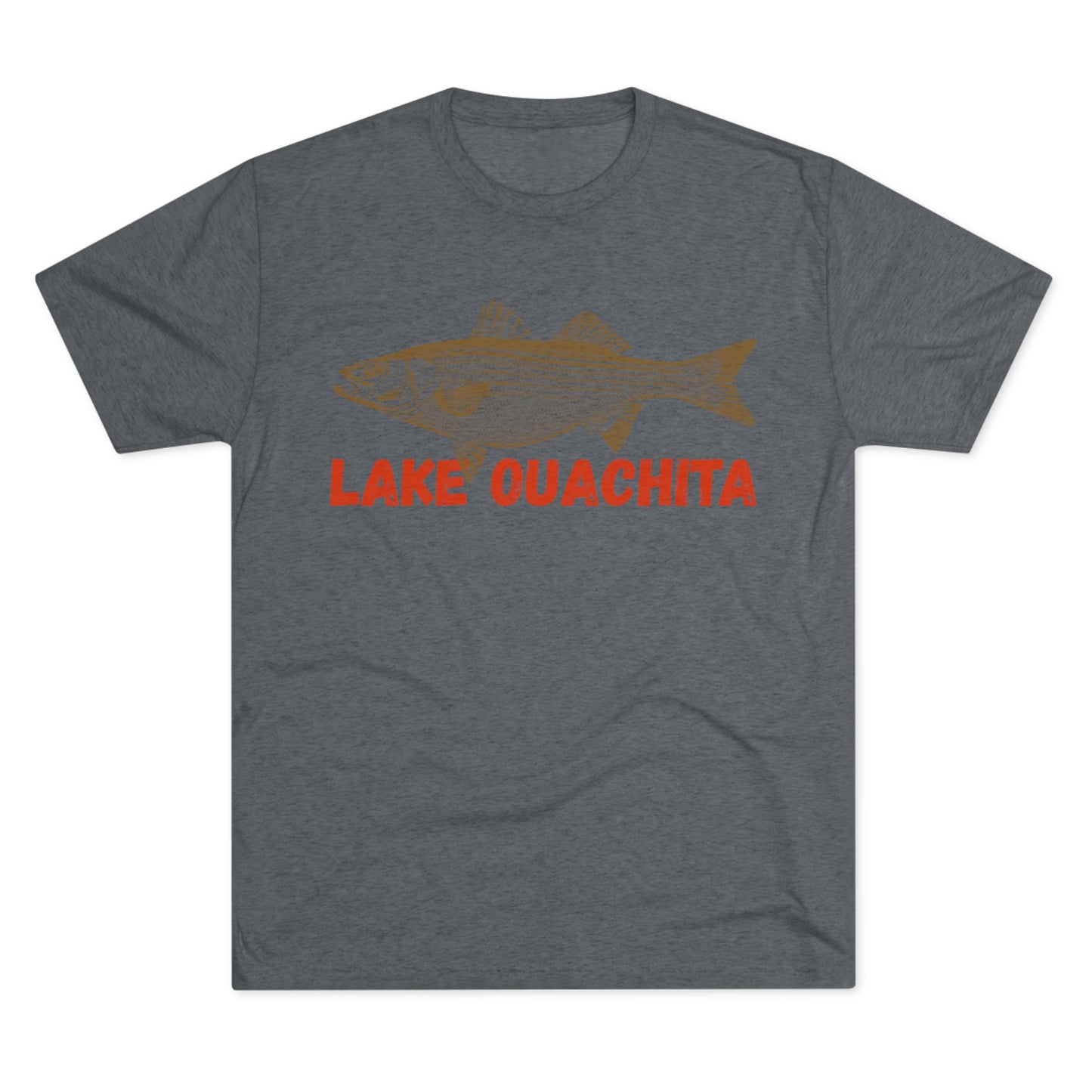 Lake Ouachita Fishing Tee, Unisex Crew Neck Shirt, Summer Lake Apparel, Gift for Fishermen, Outdoor Adventure T-Shirt, Lake House Style