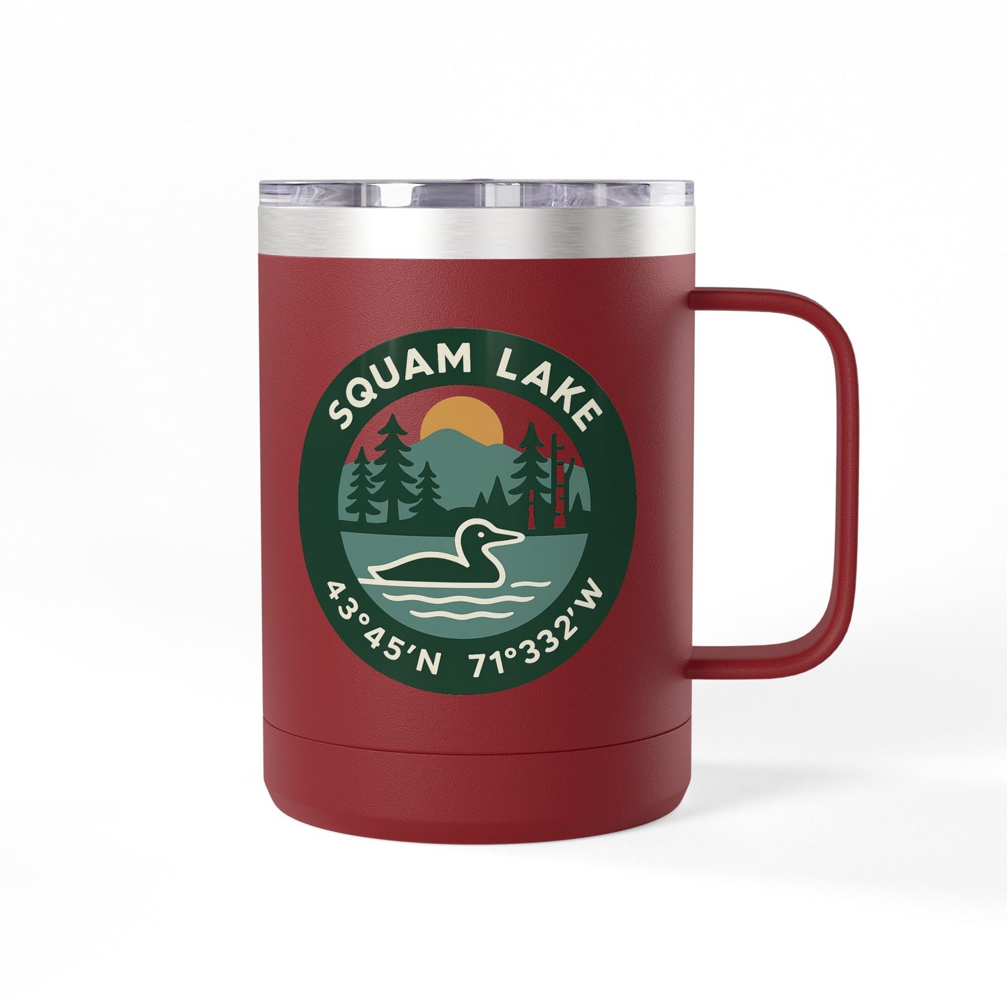 Squam Lake Coffee Mug Tumbler, 15oz