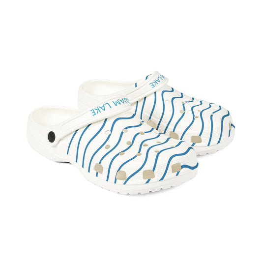 Squam Lake EVA Foam Clogs, Outdoor Comfort Shoes, Summer Swimwear Footwear, Gift for Lake Lovers, Casual Beach Days
