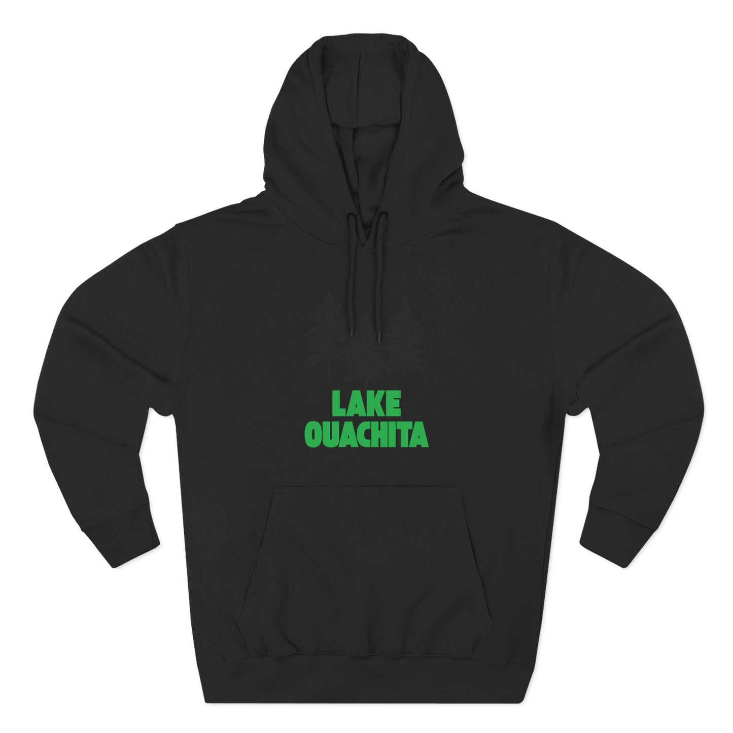 Lake Ouachita Fleece Hoodie, Cozy Sweatshirt, Outdoor Adventure Wear, Unique Gift for Lake Lovers, Perfect for Fall and Winter