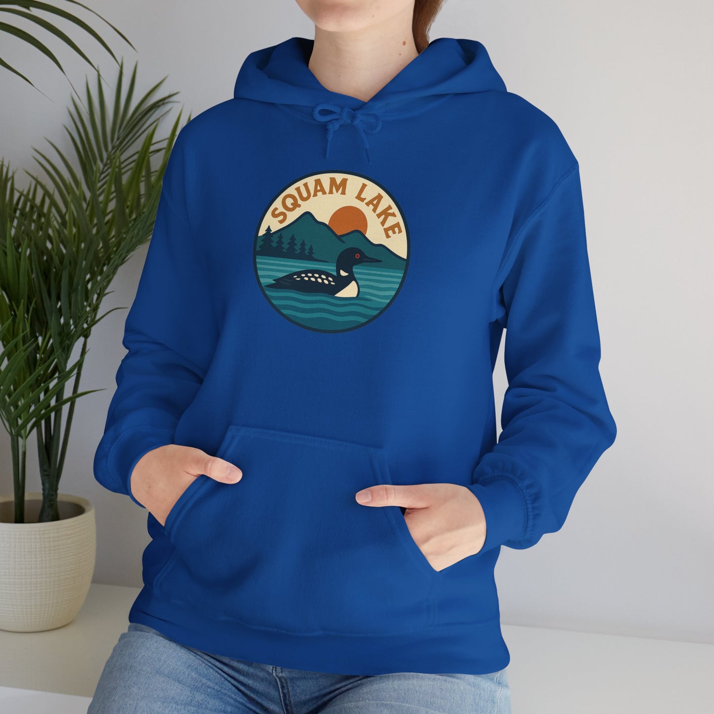 Squam Lake Hoodie, Cozy Casual Wear, Unisex Sweatshirt, Lake Lover Gift, Outdoor Adventure Apparel, Summer Retreat Fashion
