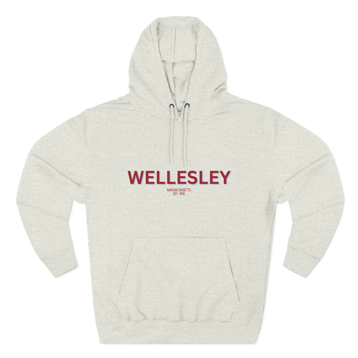 Wellesley Fleece Hoodie, Casual Sweatshirt, Cozy Layering Piece, Perfect Gift for All Occasions, Stylish Streetwear