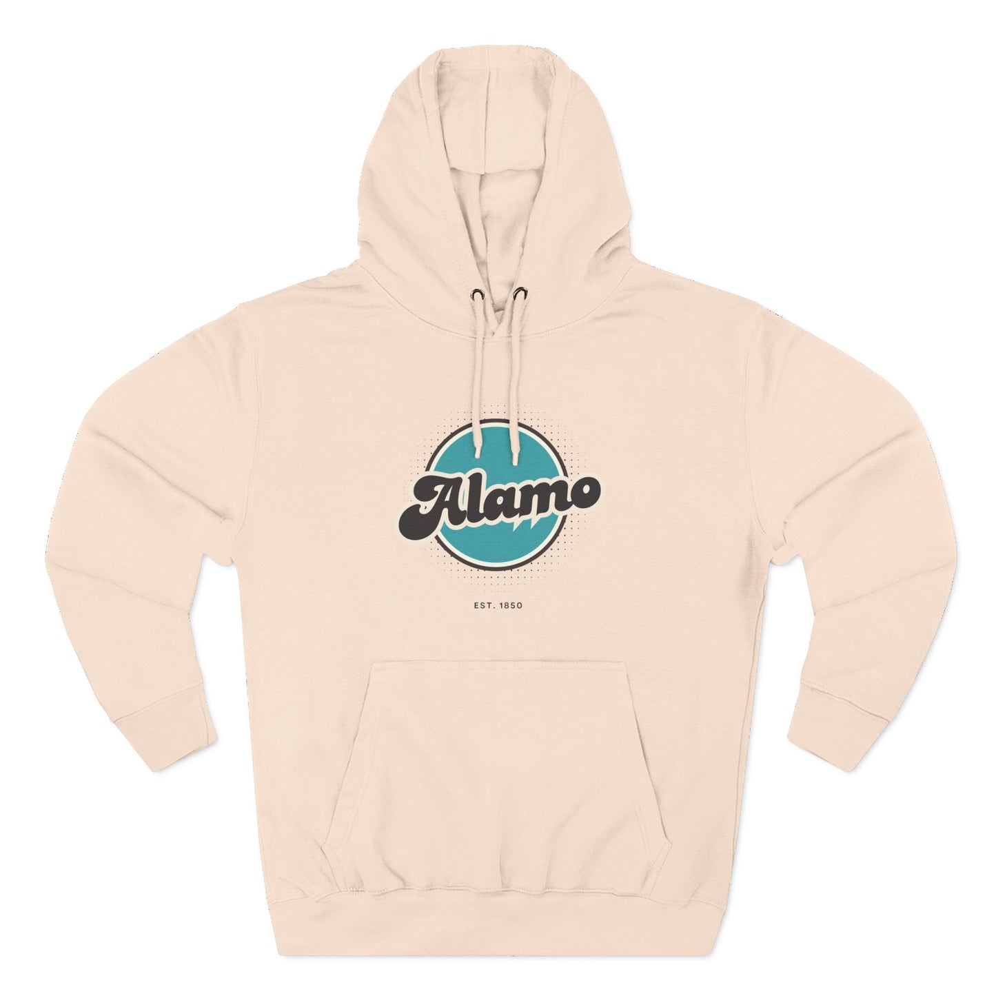 Alamo Retro Vibe Hoodie for Casual Days, Streetwear, Unisex Gift, Cozy Layering Apparel