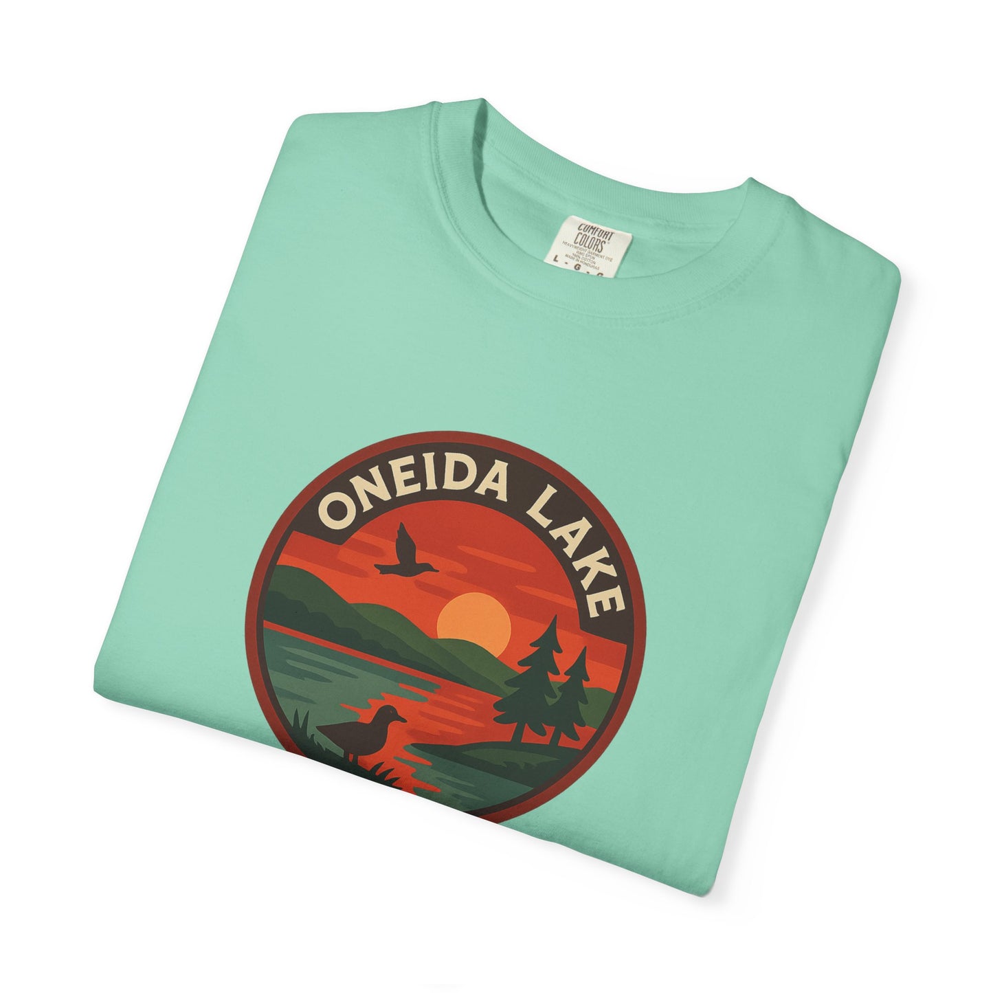 Oneida Lake Unisex T-Shirt, Casual Graphic Tee, Nature Lover Gift, Outdoor Adventure Shirt, Vacation Souvenir, Summer Wear