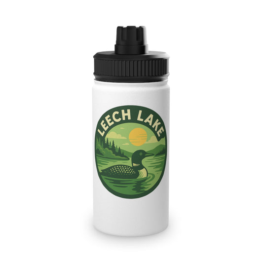 Leech Lake Stainless Steel Water Bottle, Sports Lid