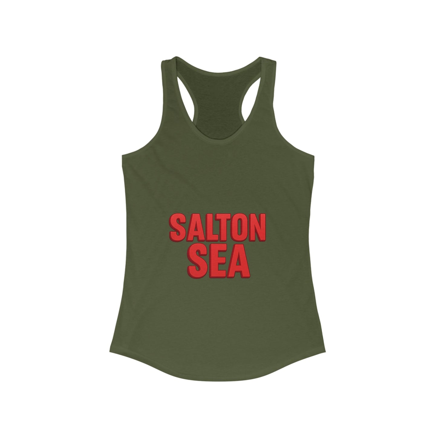 Salton Sea Women's Racerback Tank, Summer Top, Beachwear, Travel Tee, Outdoor Workouts, Casual Fashion