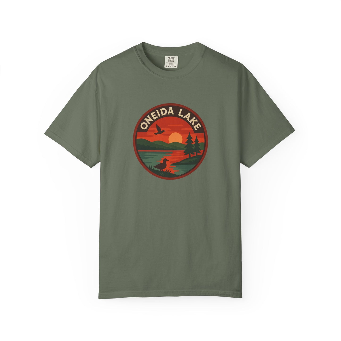 Oneida Lake Unisex T-Shirt, Casual Graphic Tee, Nature Lover Gift, Outdoor Adventure Shirt, Vacation Souvenir, Summer Wear